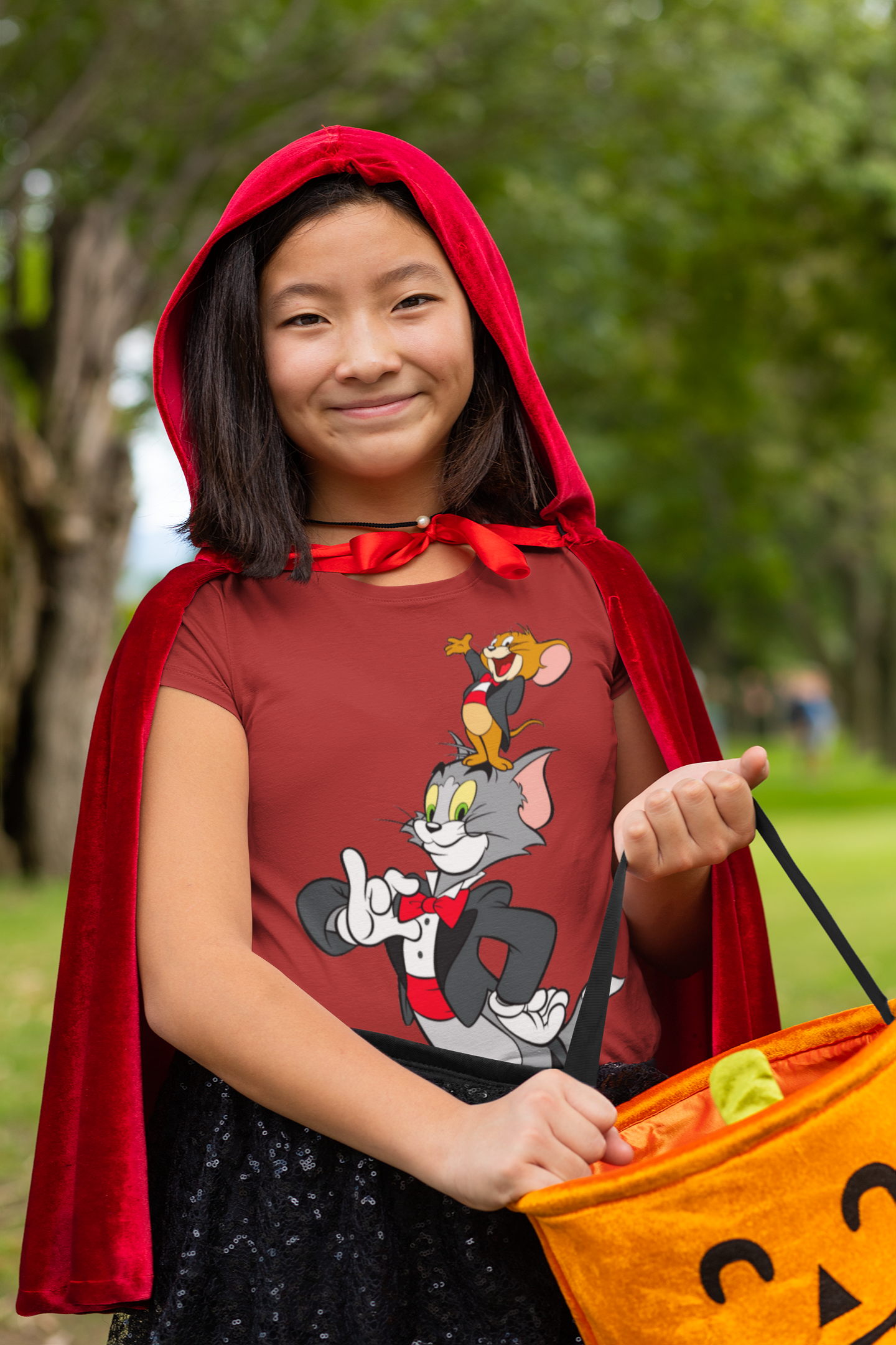 Cute Cartoon Half Sleeves T-Shirt For Girls -FunkyTeesClub