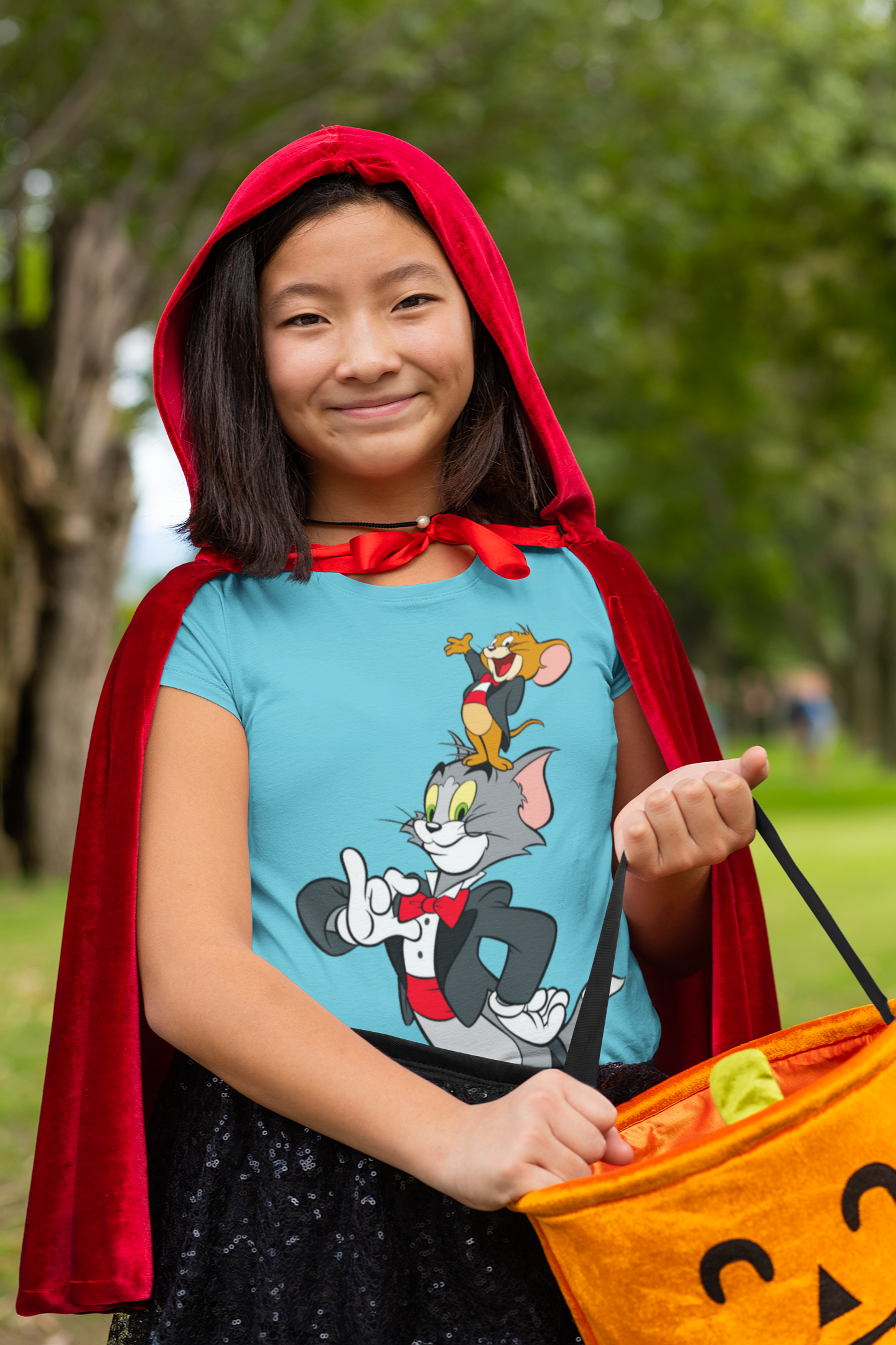 Cute Cartoon Half Sleeves T-Shirt For Girls -FunkyTeesClub