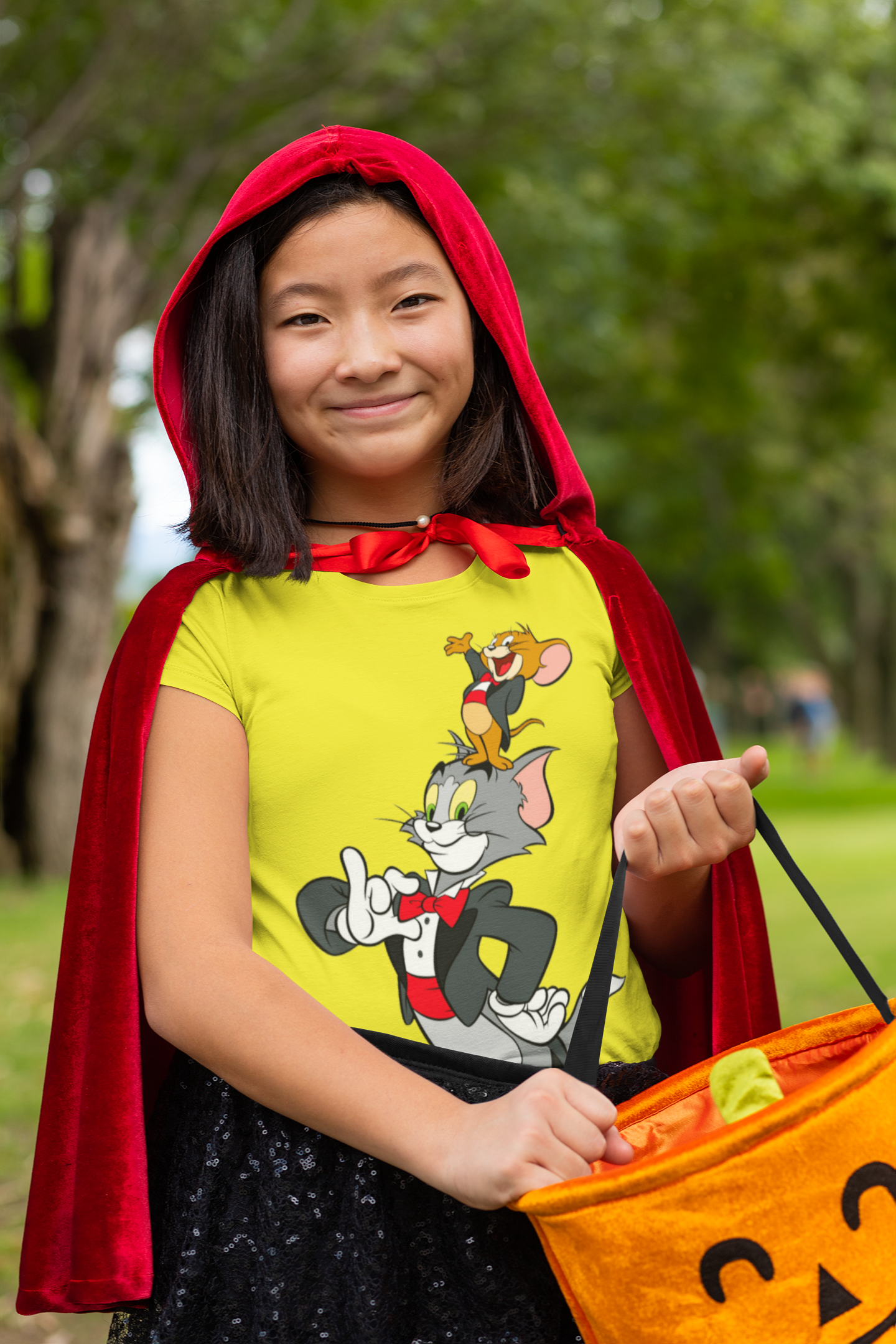 Cute Cartoon Half Sleeves T-Shirt For Girls -FunkyTeesClub