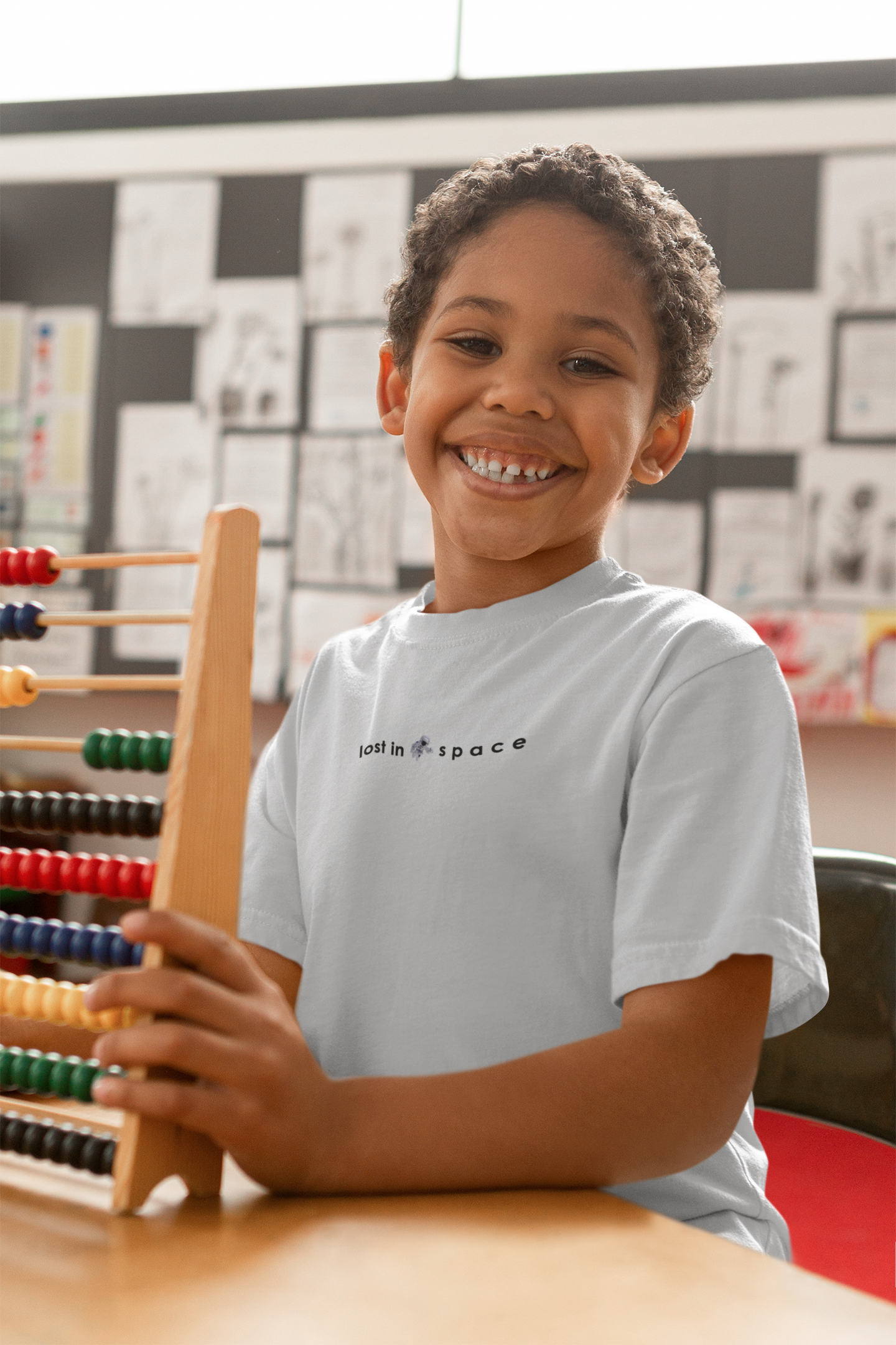 Lost In Space Minimals Half Sleeves T-Shirt for Boy-FunkyTeesClub