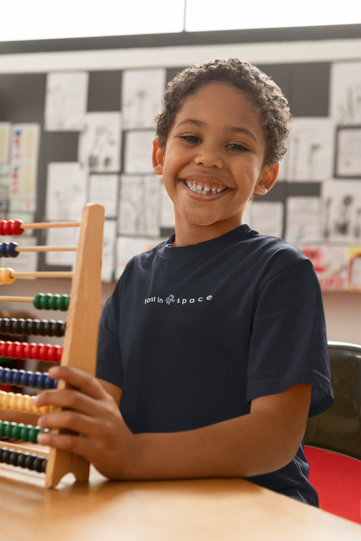 Lost In Space Minimals Half Sleeves T-Shirt for Boy-FunkyTeesClub