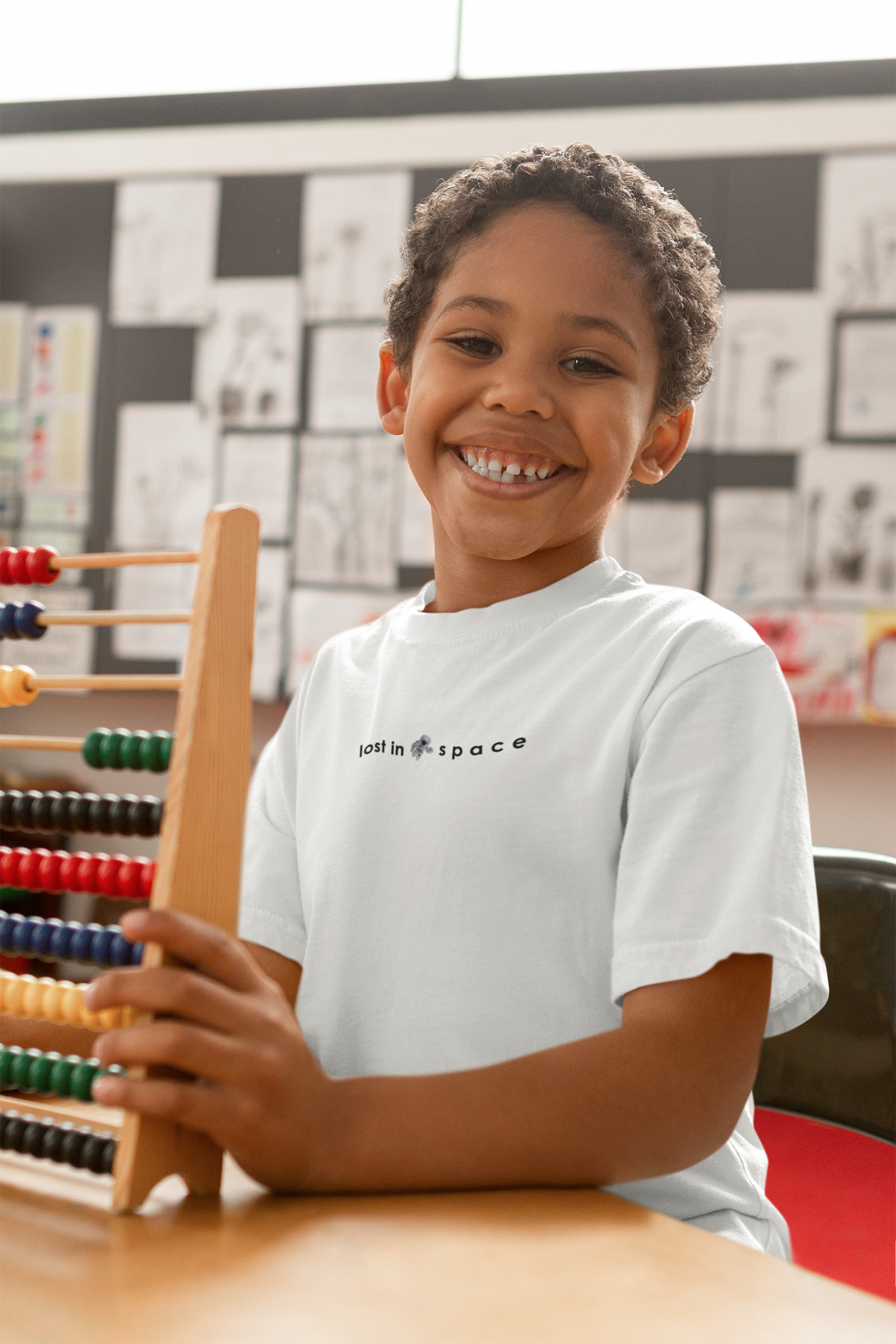 Lost In Space Minimals Half Sleeves T-Shirt for Boy-FunkyTeesClub