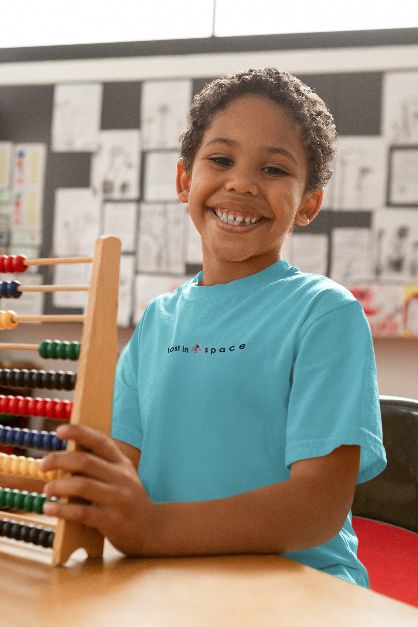 Lost In Space Minimals Half Sleeves T-Shirt for Boy-FunkyTeesClub