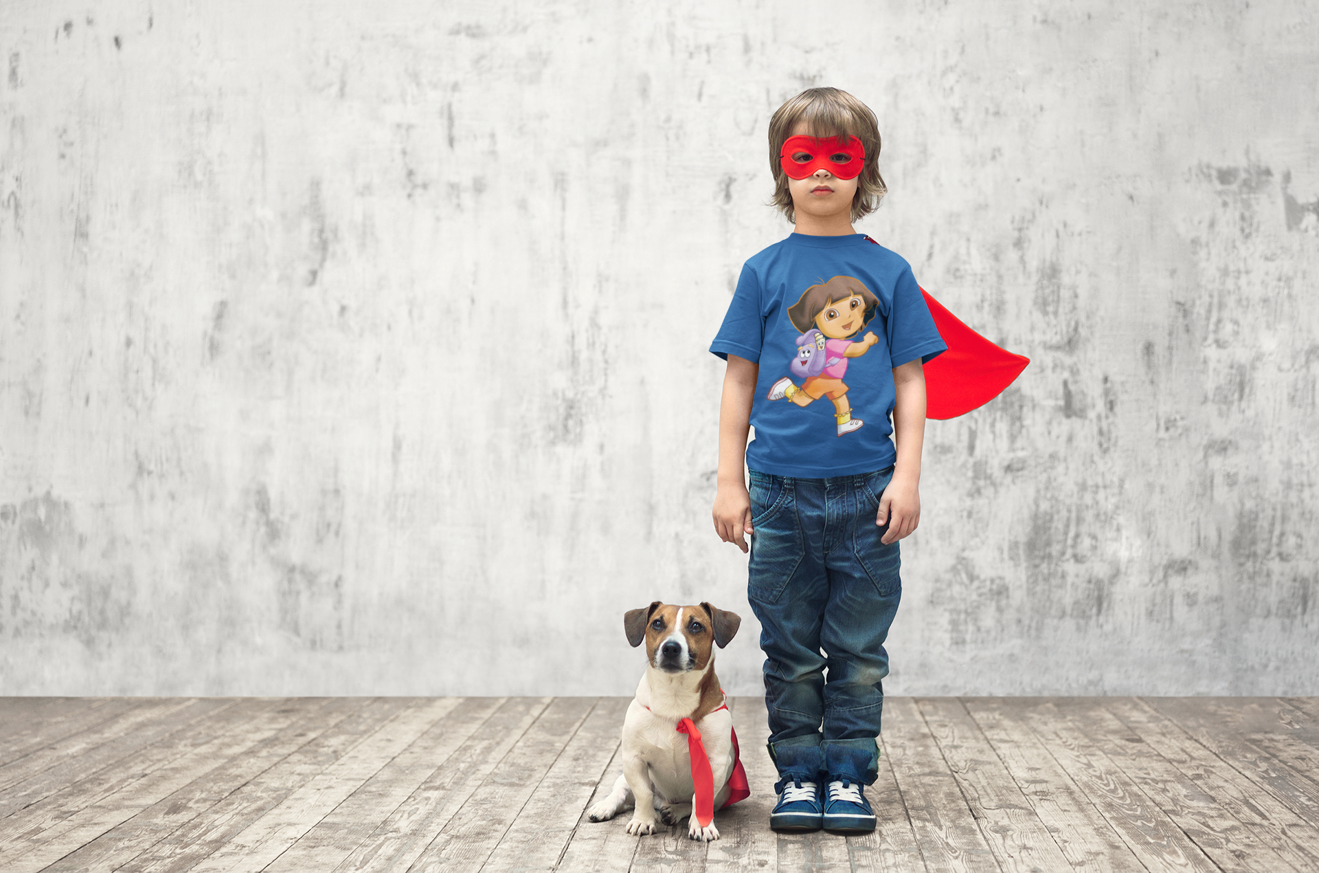 Cute Cartoon Half Sleeves T-Shirt for Boy-FunkyTeesClub
