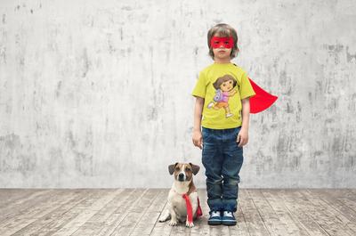 Cute Cartoon Half Sleeves T-Shirt for Boy-FunkyTeesClub