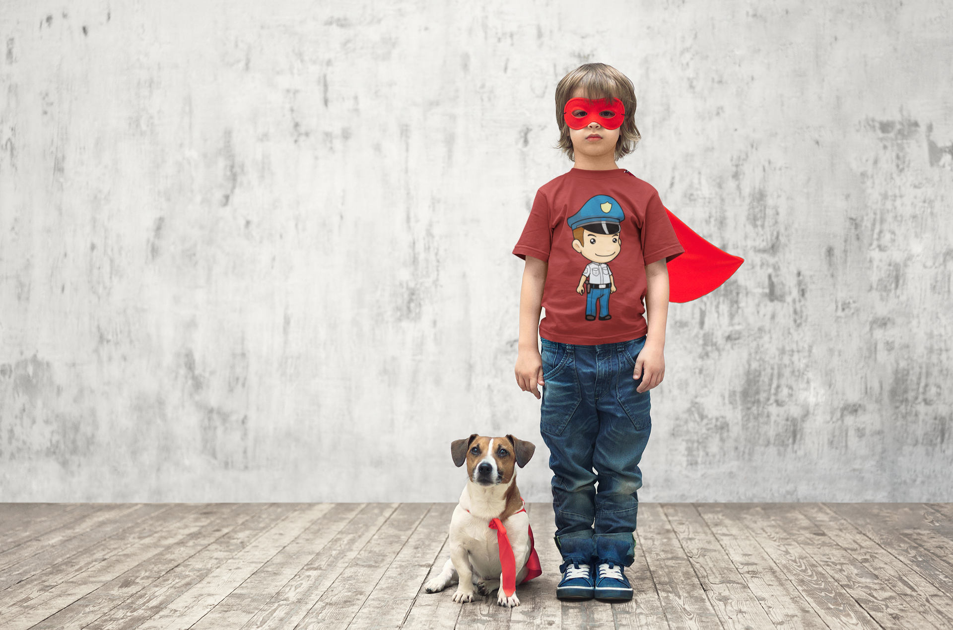 Future Police Half Sleeves T-Shirt for Boy-FunkyTeesClub