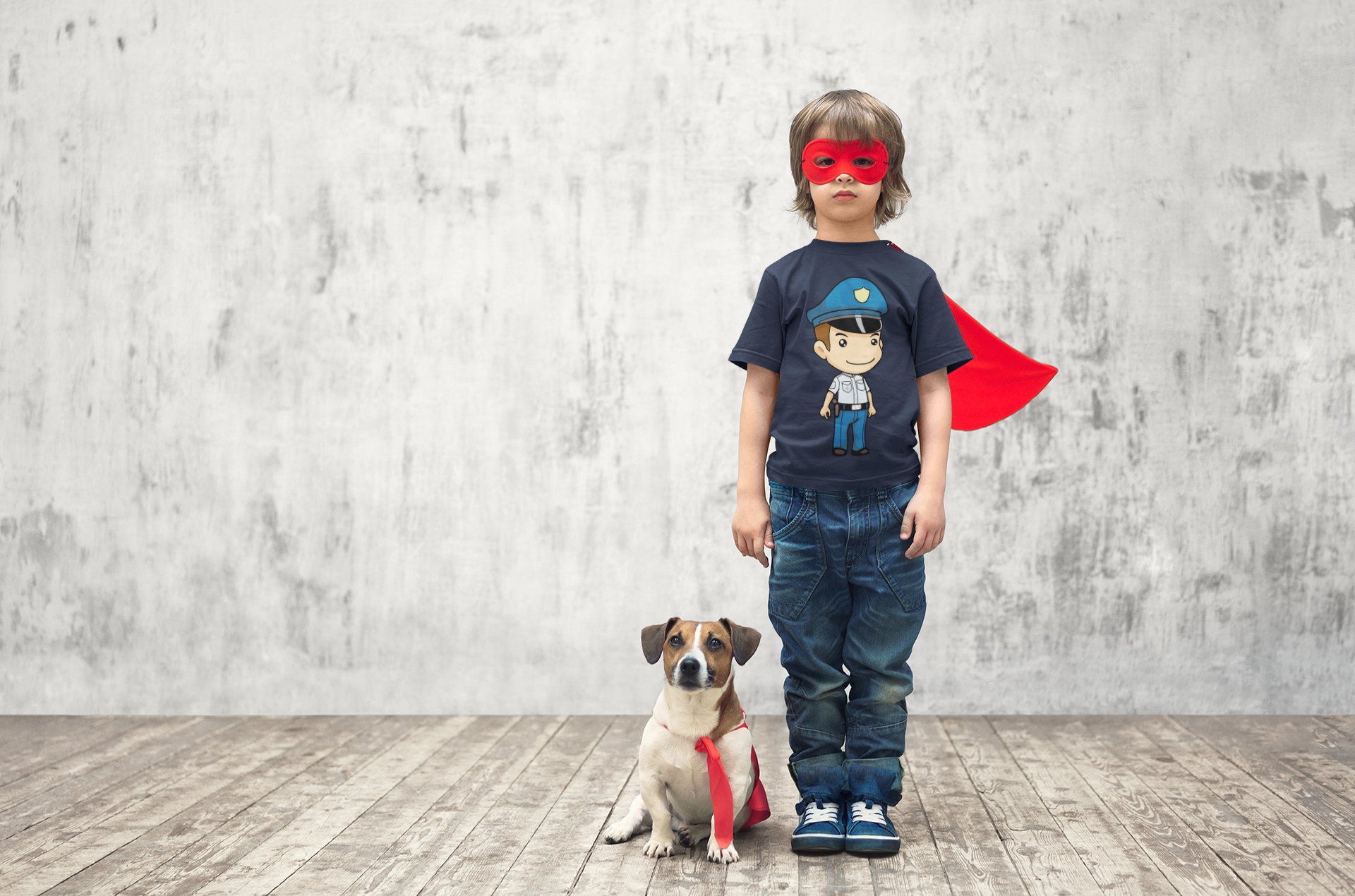 Future Police Half Sleeves T-Shirt for Boy-FunkyTeesClub