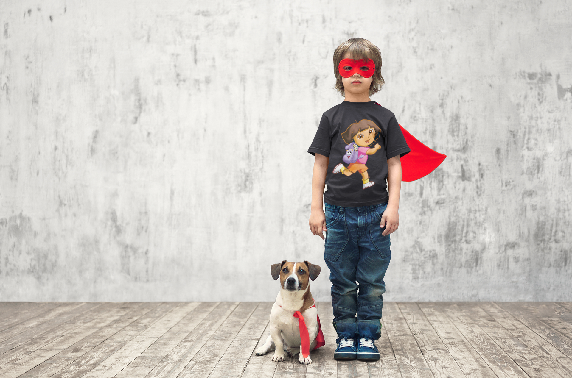 Cute Cartoon Half Sleeves T-Shirt for Boy-FunkyTeesClub