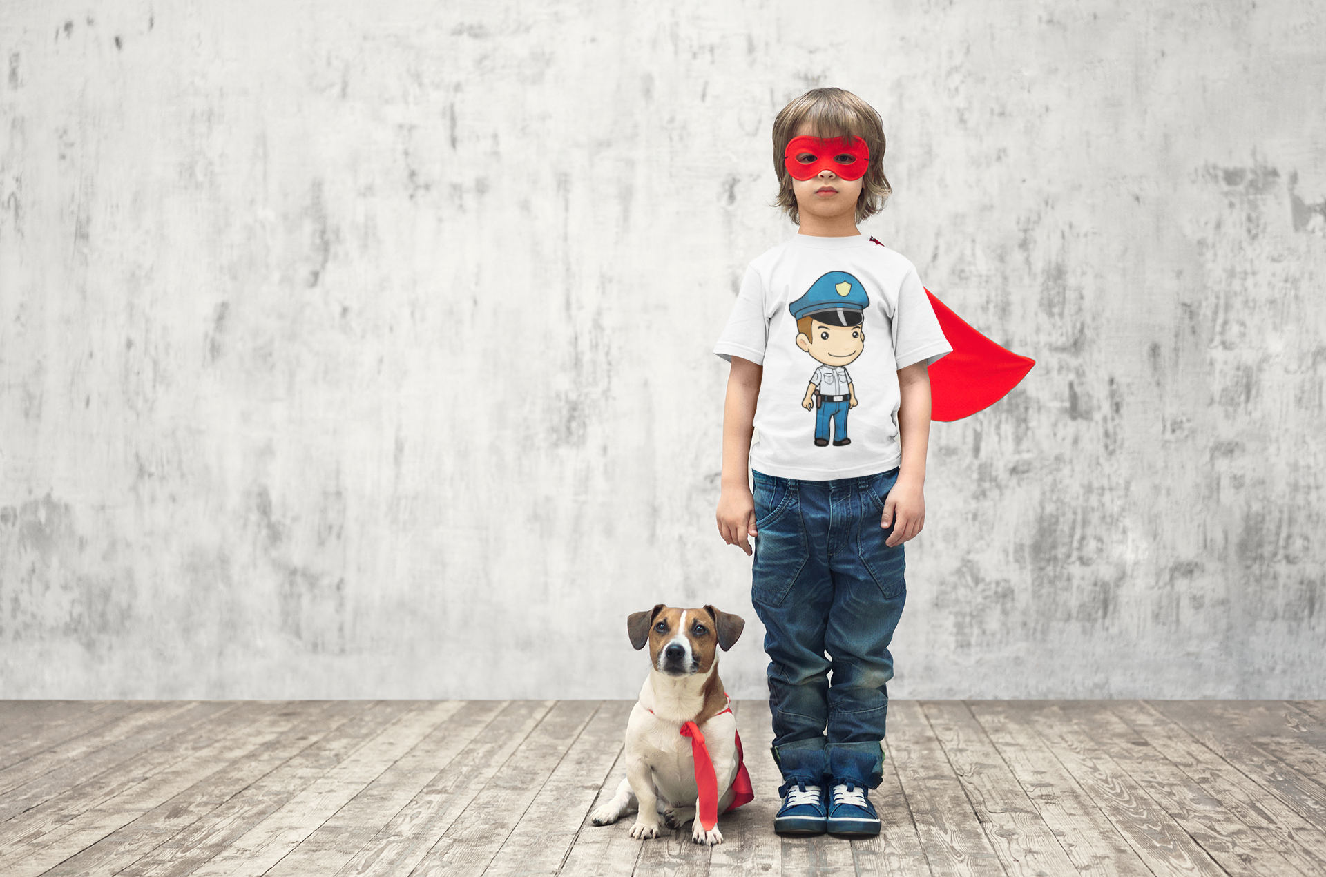 Future Police Half Sleeves T-Shirt for Boy-FunkyTeesClub