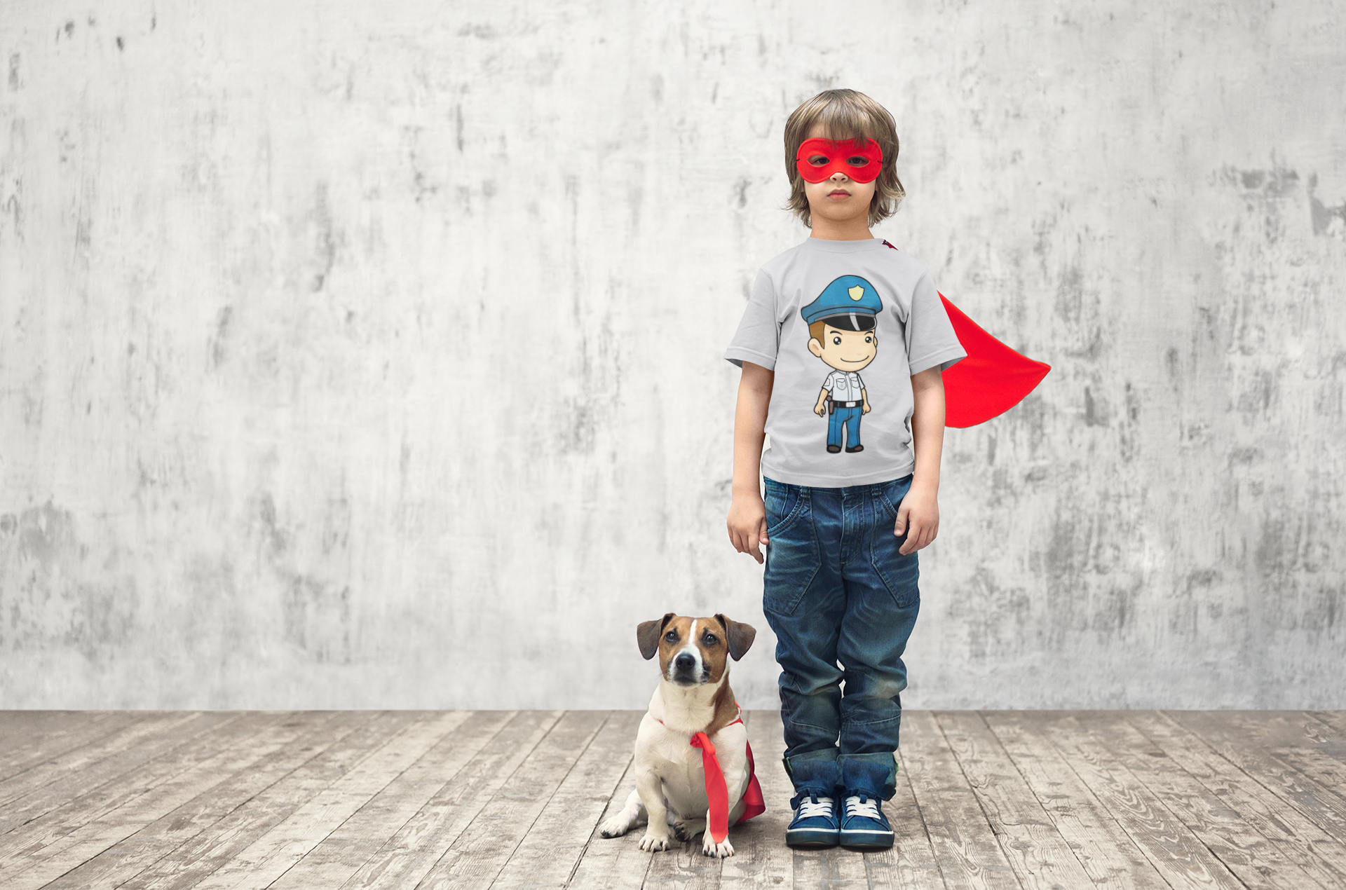 Future Police Half Sleeves T-Shirt for Boy-FunkyTeesClub