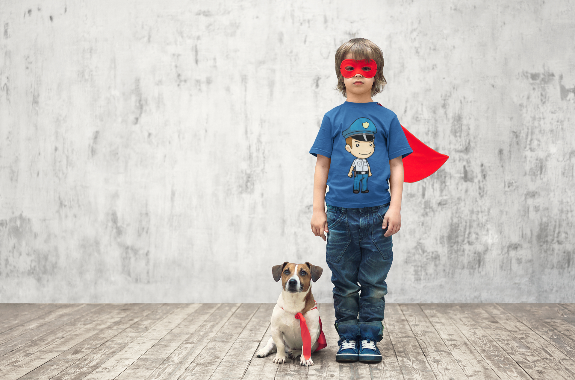Future Police Half Sleeves T-Shirt for Boy-FunkyTeesClub