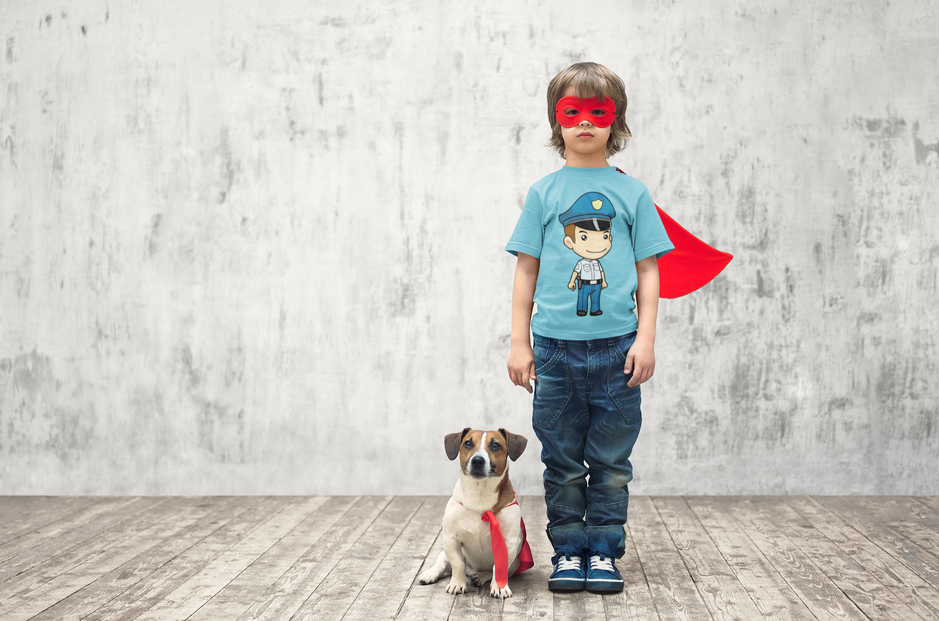 Future Police Half Sleeves T-Shirt for Boy-FunkyTeesClub