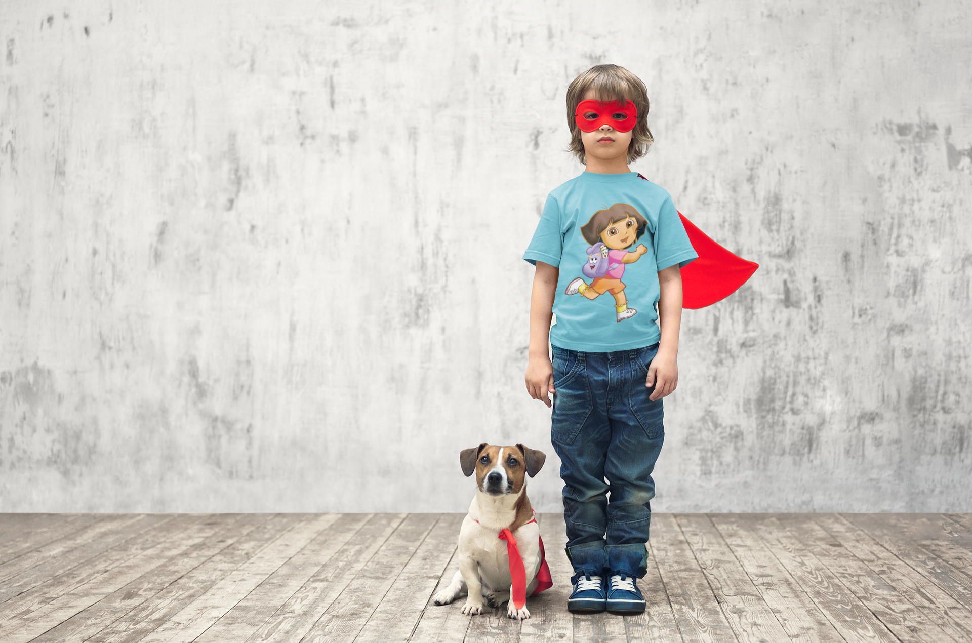 Cute Cartoon Half Sleeves T-Shirt for Boy-FunkyTeesClub