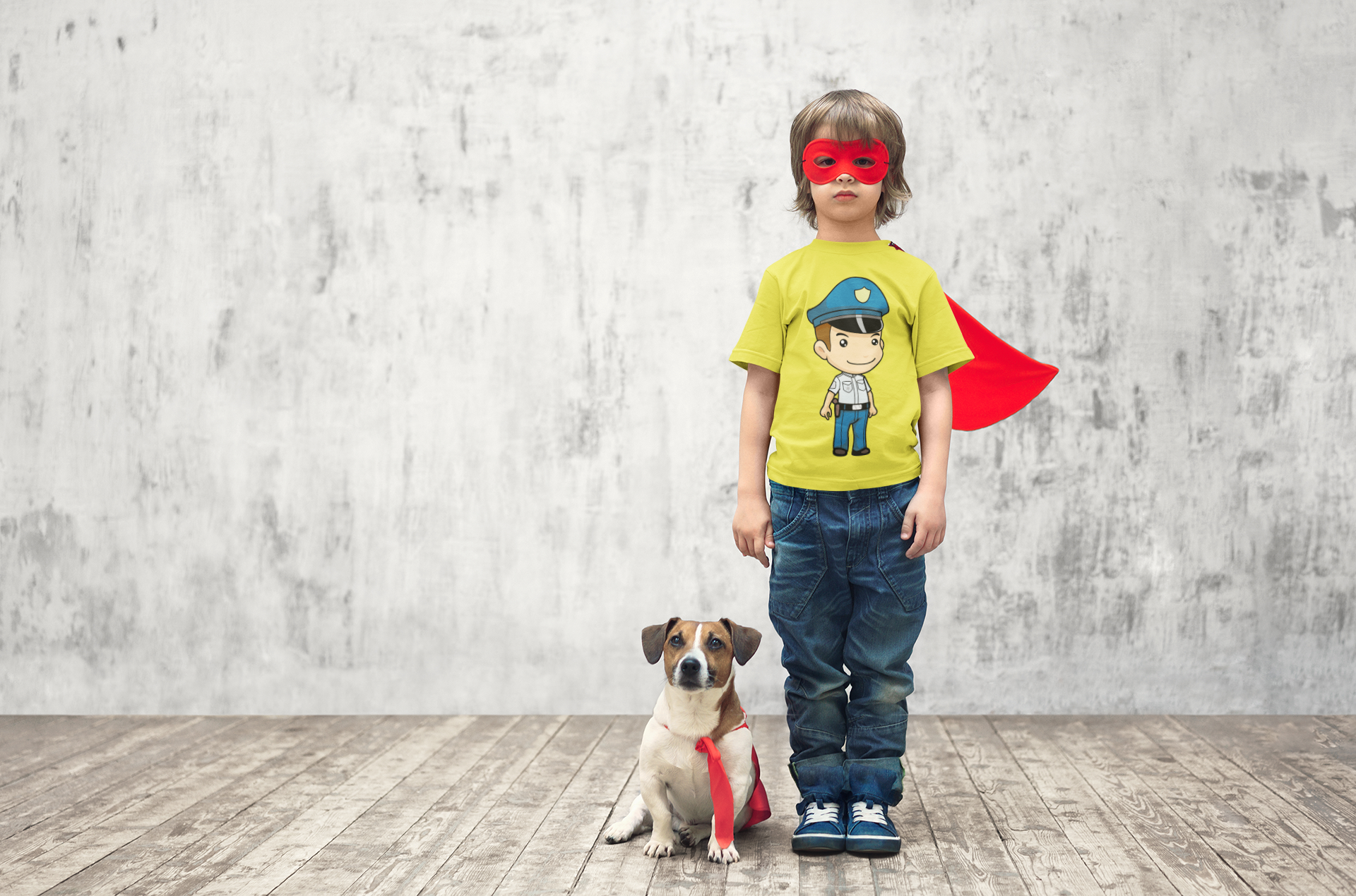 Future Police Half Sleeves T-Shirt for Boy-FunkyTeesClub