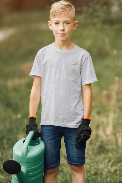 Its Just A Banana Minimals Half Sleeves T-Shirt for Boy-FunkyTeesClub