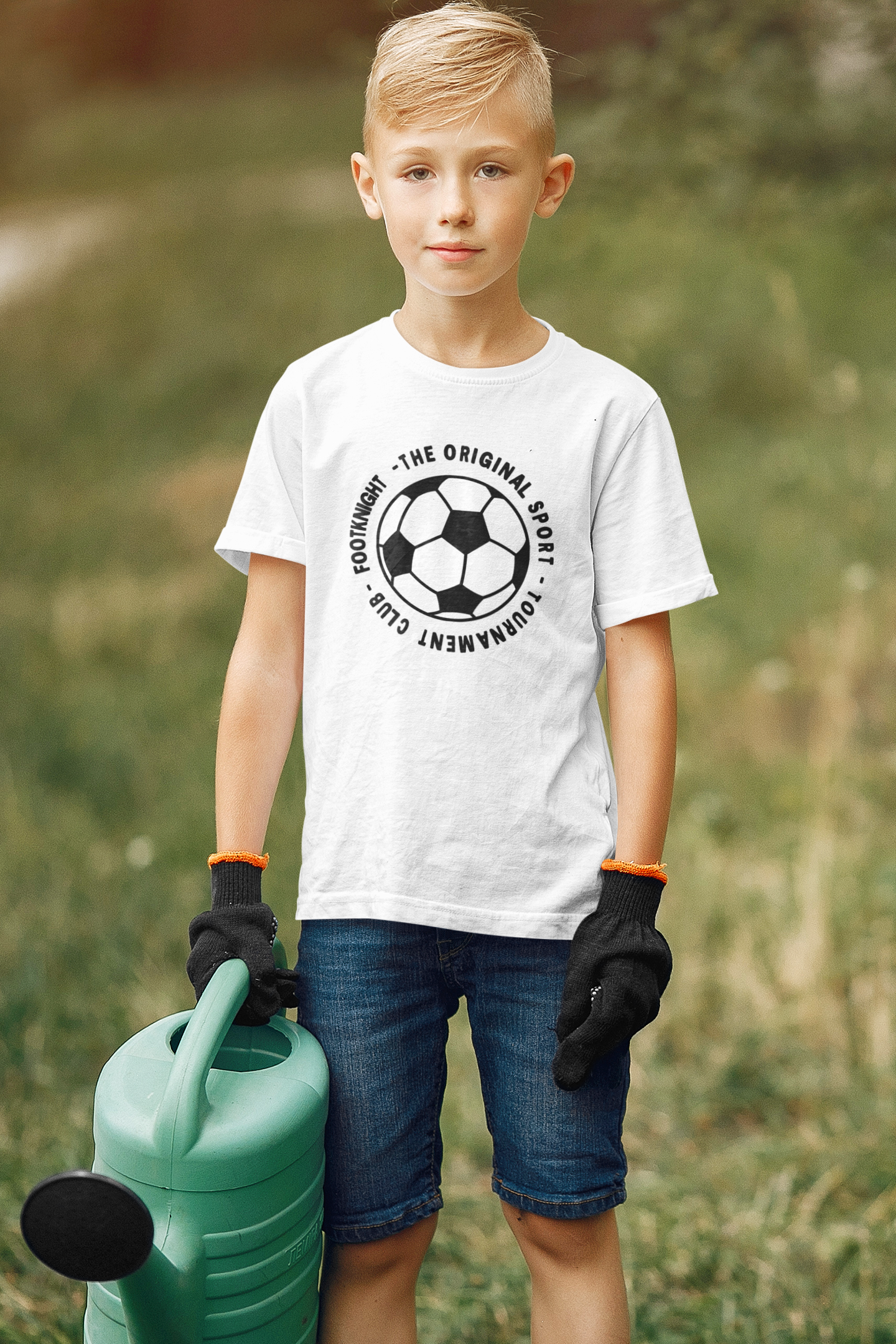 Football Half Sleeves T-Shirt for Boy-FunkyTeesClub
