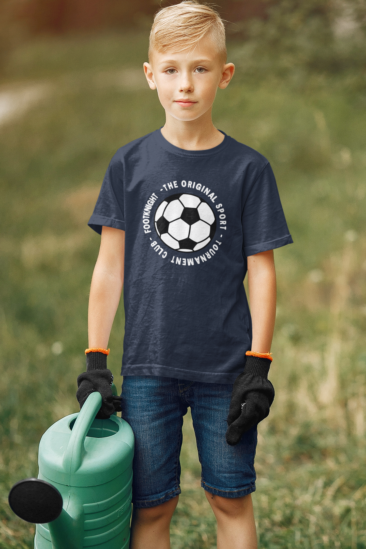 Football Half Sleeves T-Shirt for Boy-FunkyTeesClub