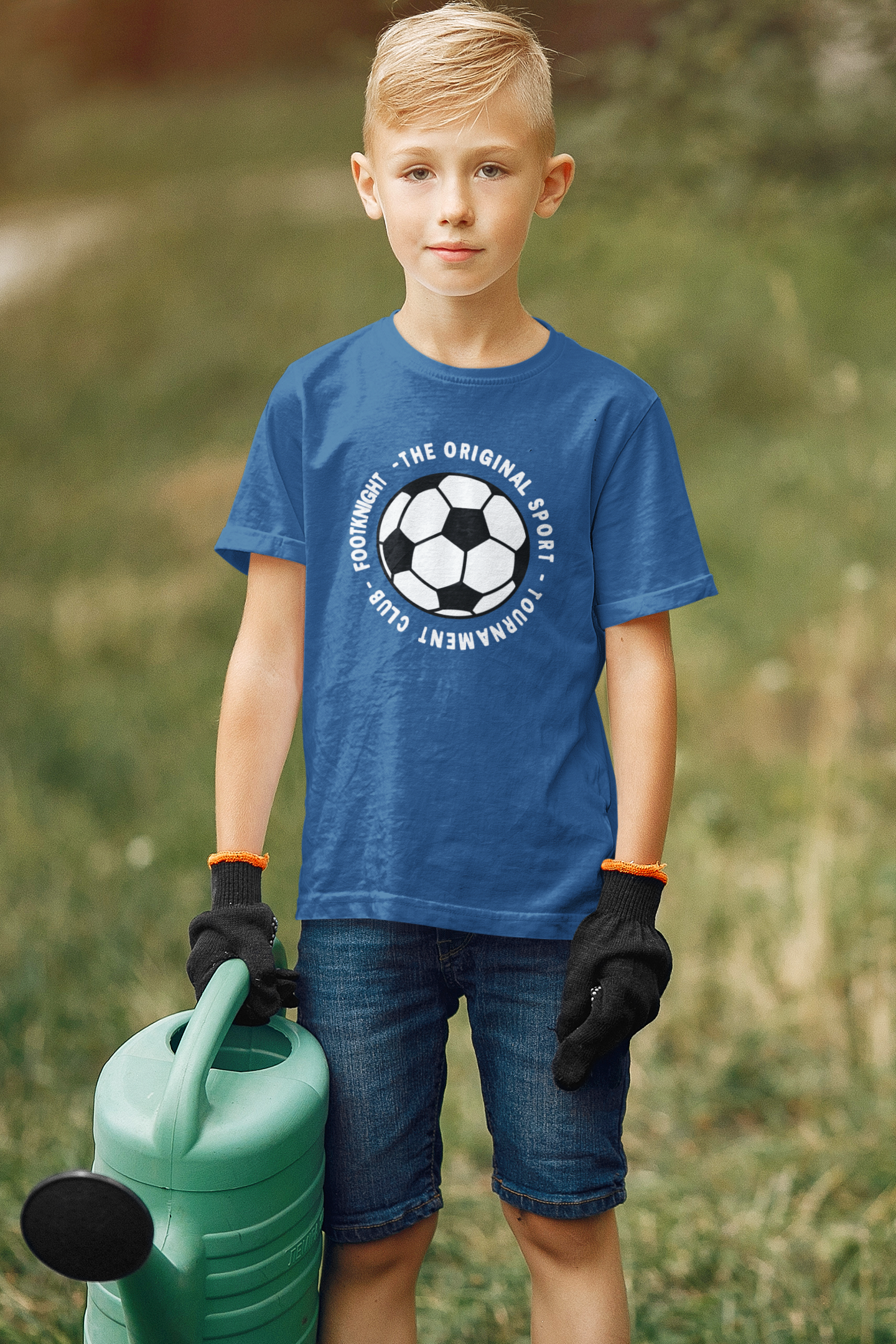 Football Half Sleeves T-Shirt for Boy-FunkyTeesClub