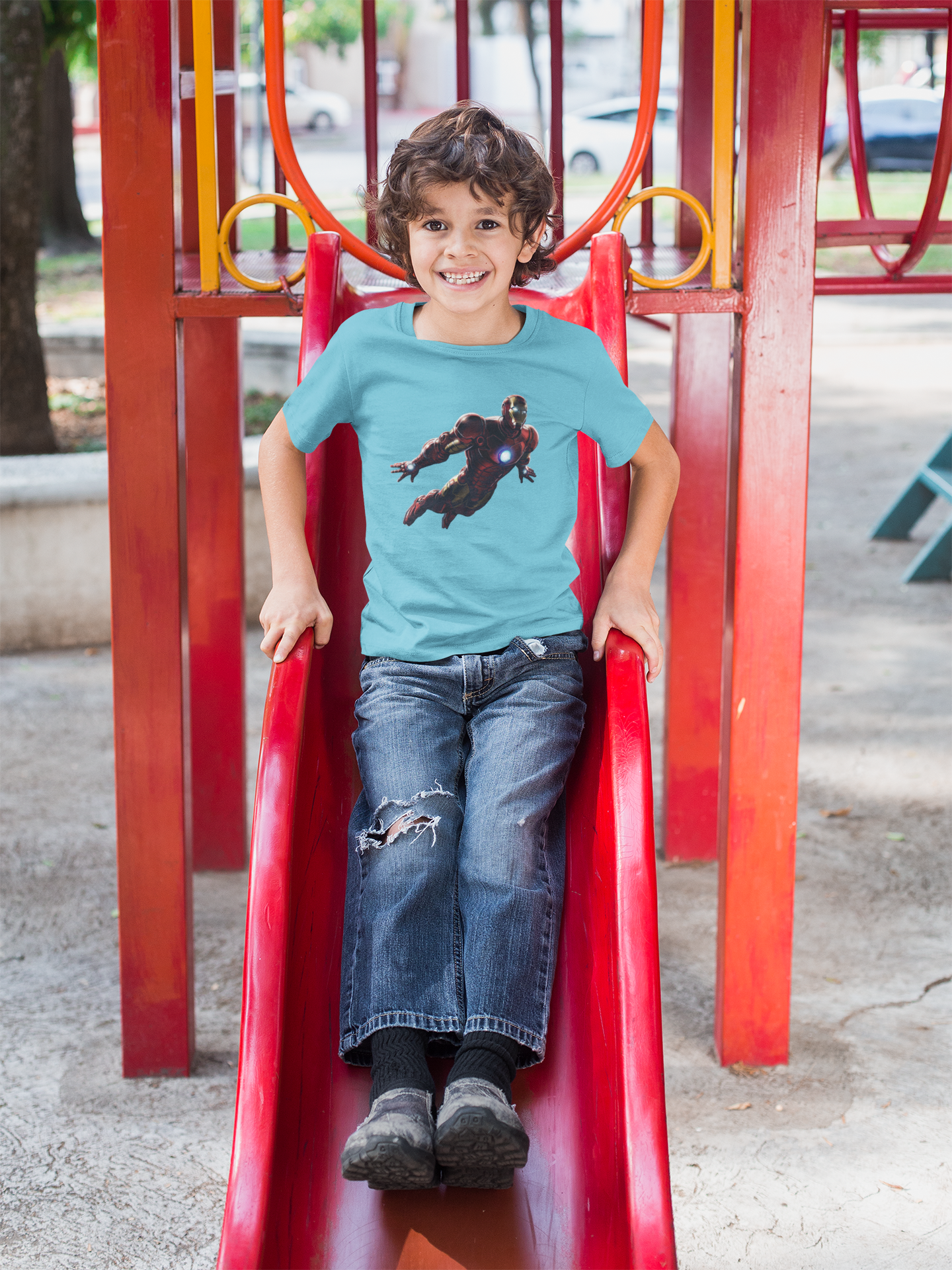 Superhero Half Sleeves T-Shirt for Boy-FunkyTeesClub