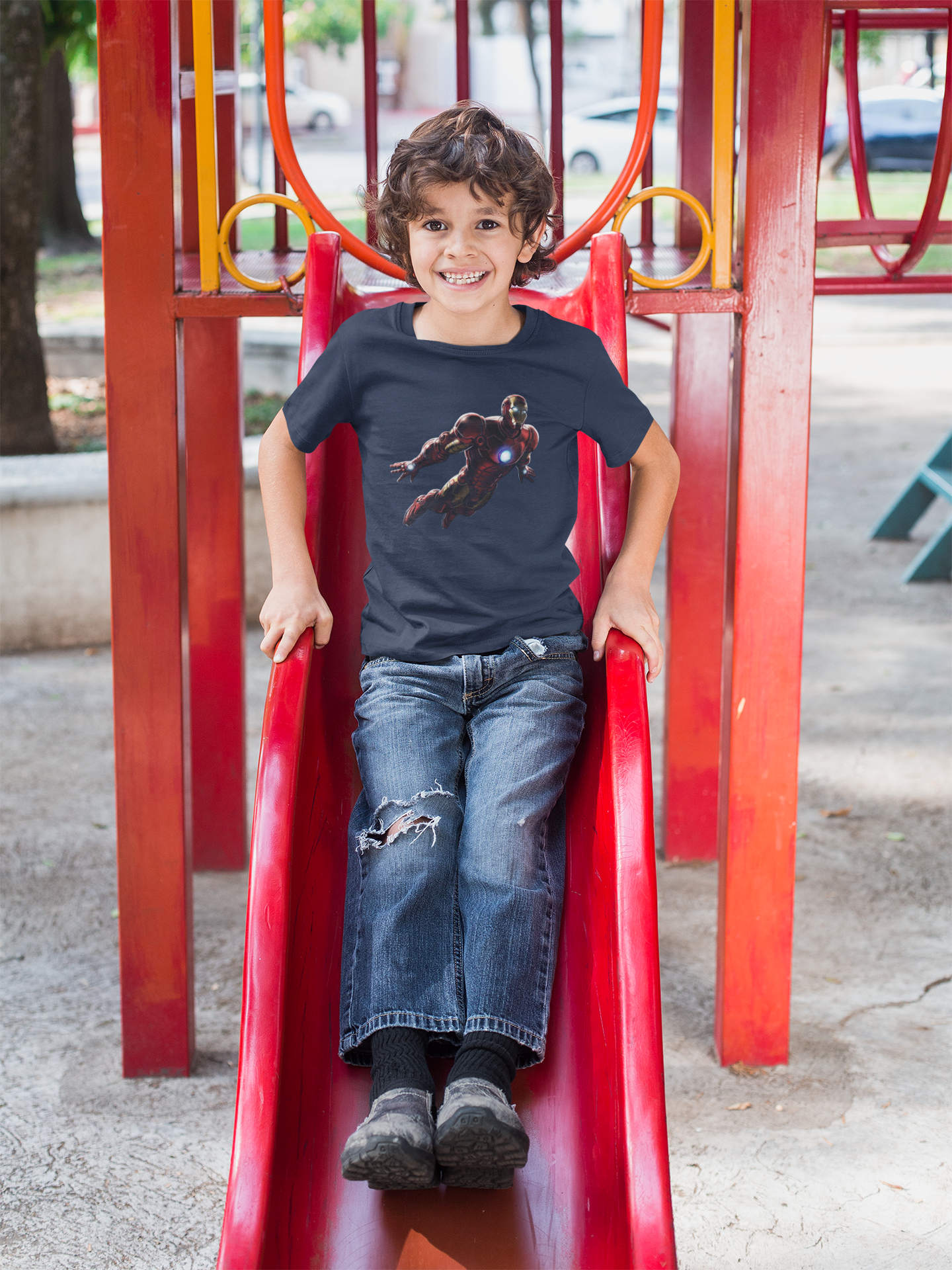 Superhero Half Sleeves T-Shirt for Boy-FunkyTeesClub