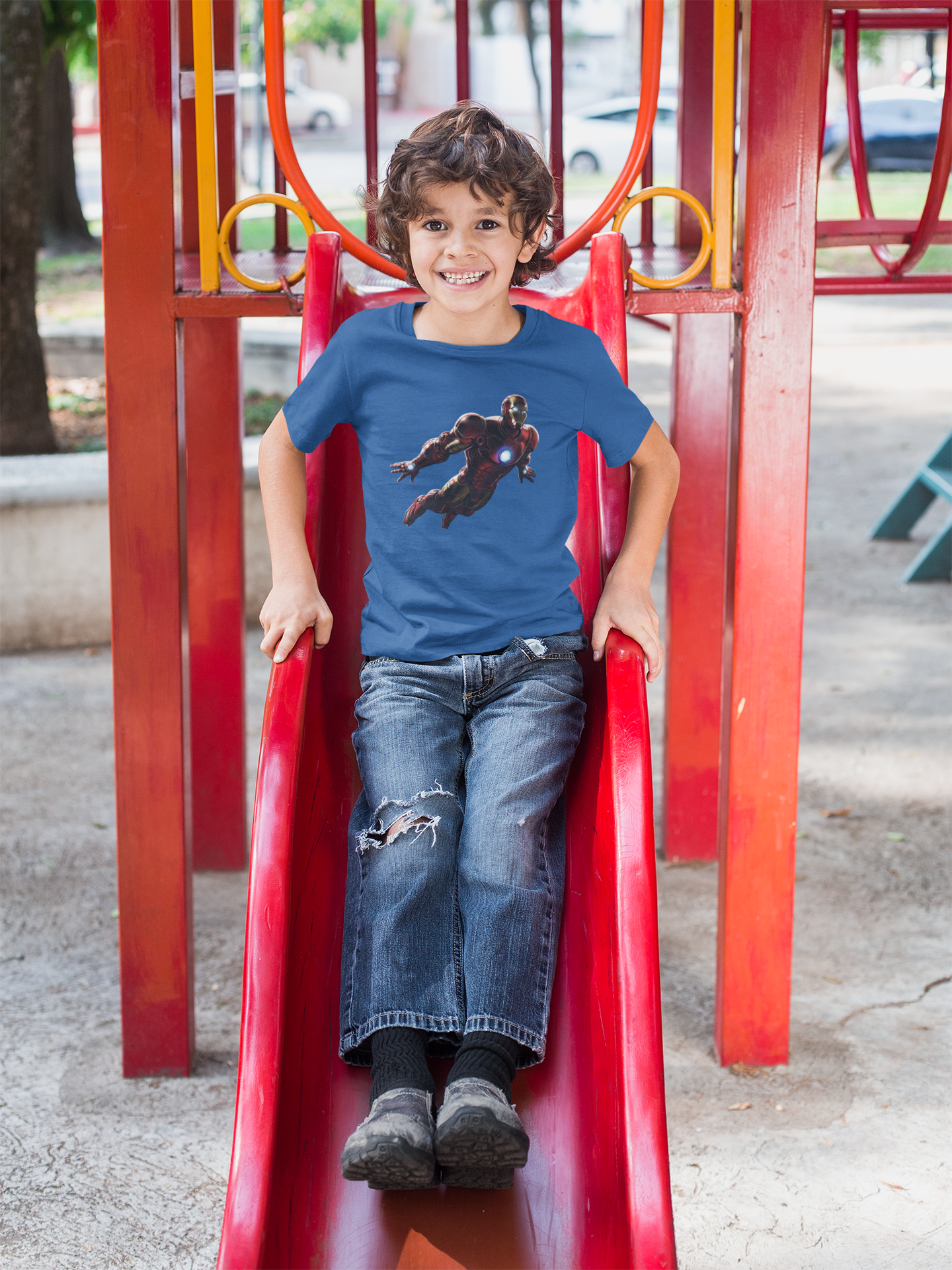 Superhero Half Sleeves T-Shirt for Boy-FunkyTeesClub
