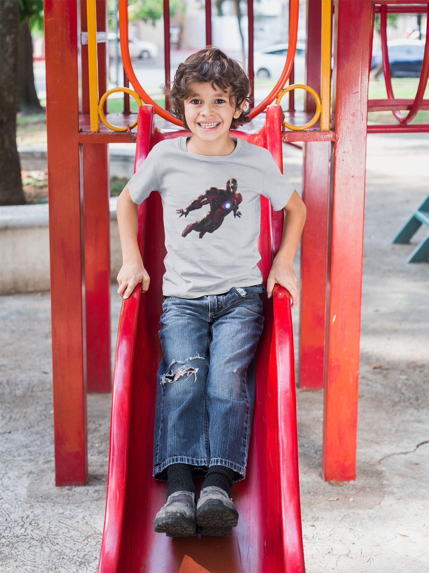 Superhero Half Sleeves T-Shirt for Boy-FunkyTeesClub