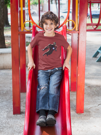 Superhero Half Sleeves T-Shirt for Boy-FunkyTeesClub