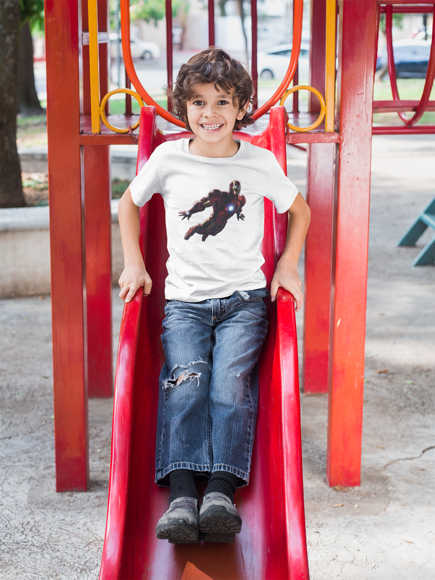 Superhero Half Sleeves T-Shirt for Boy-FunkyTeesClub