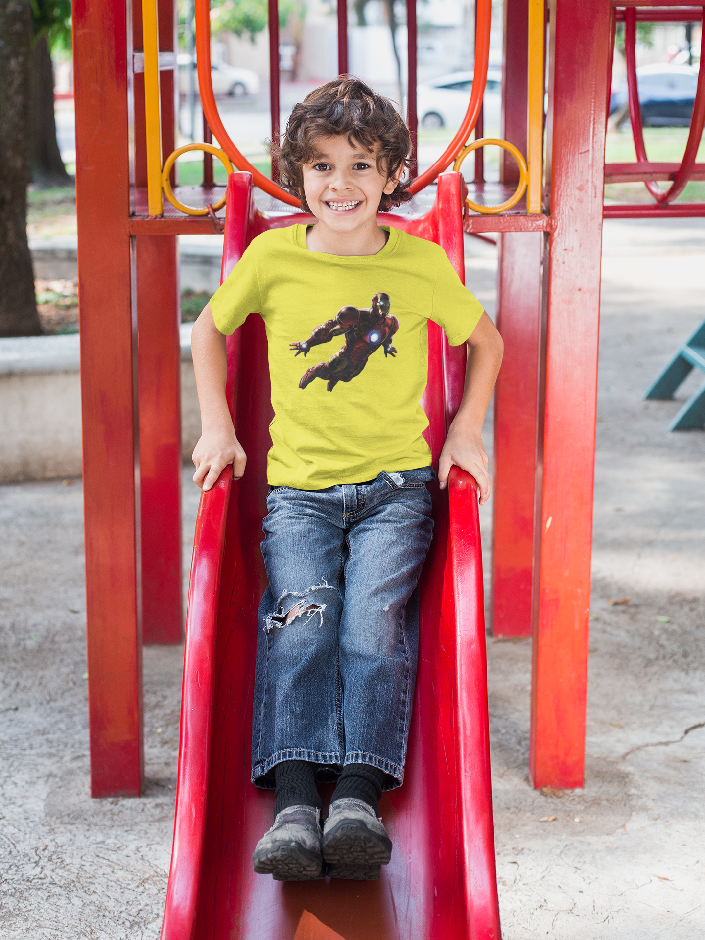 Superhero Half Sleeves T-Shirt for Boy-FunkyTeesClub