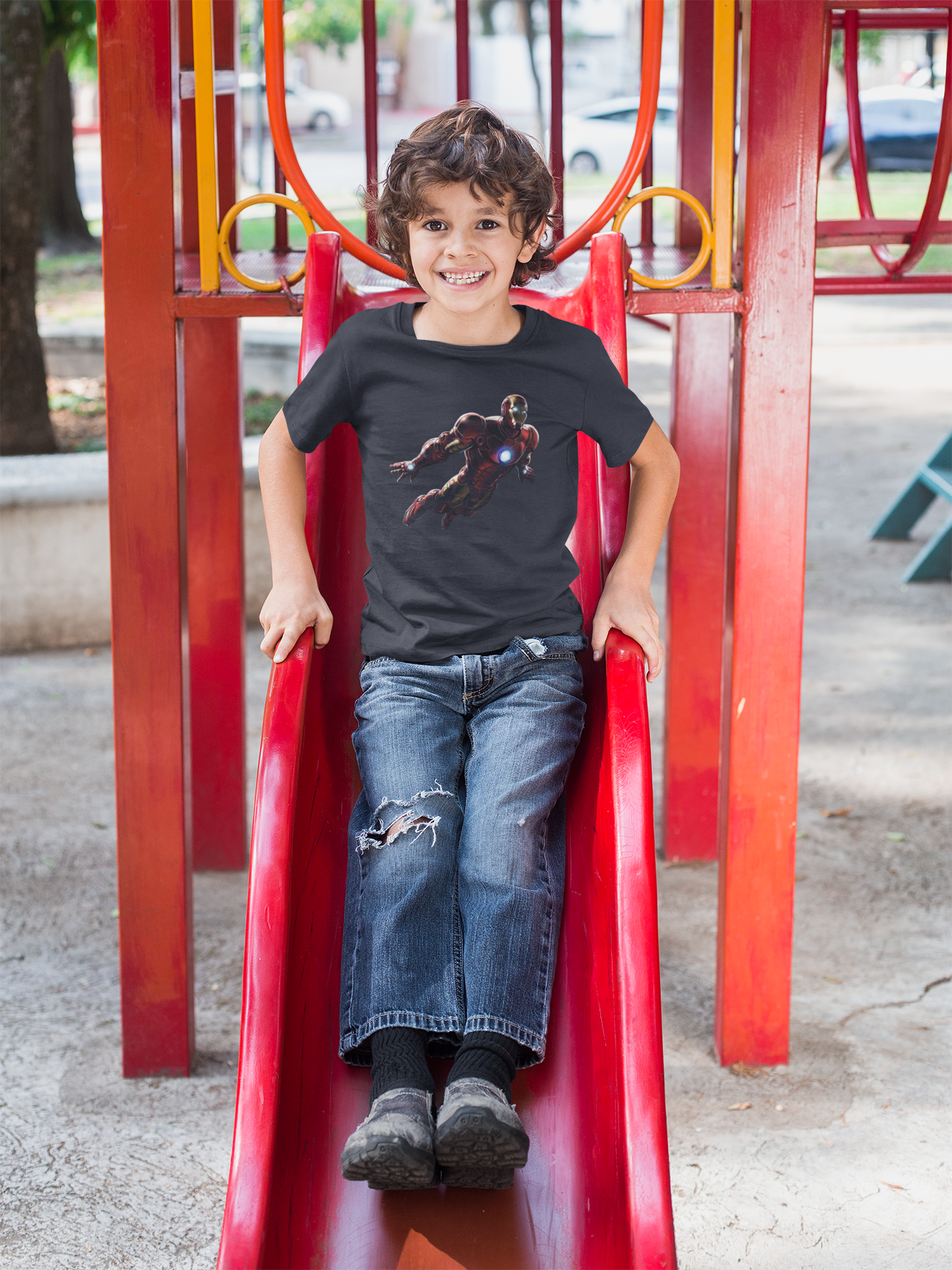 Superhero Half Sleeves T-Shirt for Boy-FunkyTeesClub