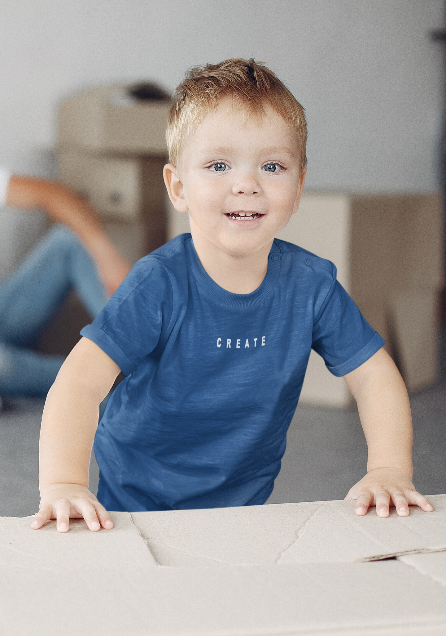 Create Minimals Half Sleeves T-Shirt for Boy-FunkyTeesClub