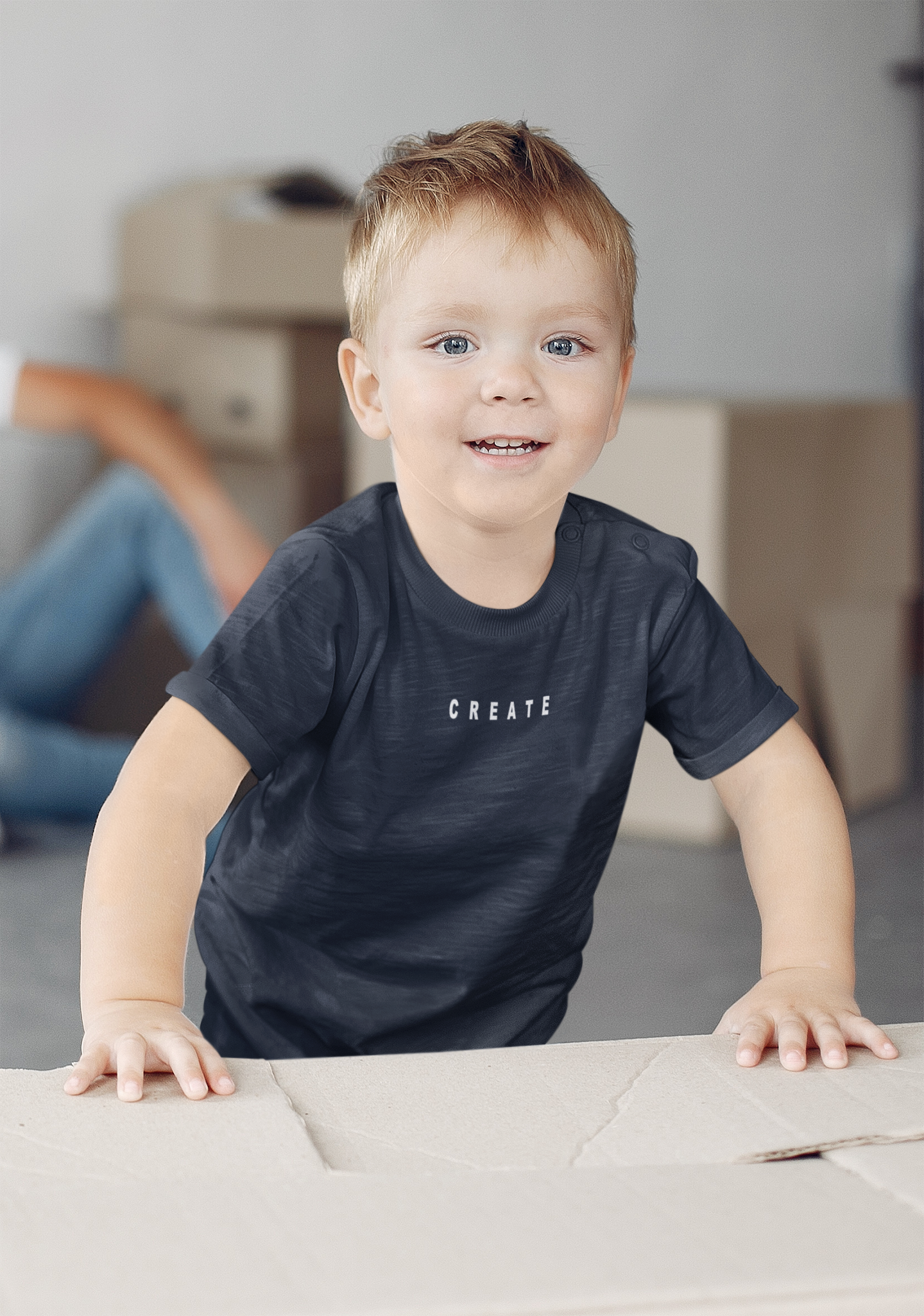 Create Minimals Half Sleeves T-Shirt for Boy-FunkyTeesClub