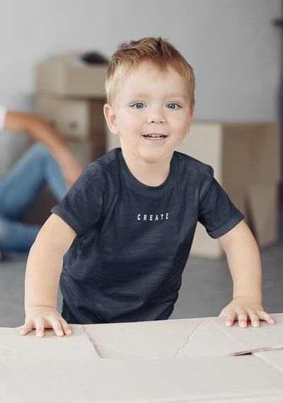 Create Minimals Half Sleeves T-Shirt for Boy-FunkyTeesClub