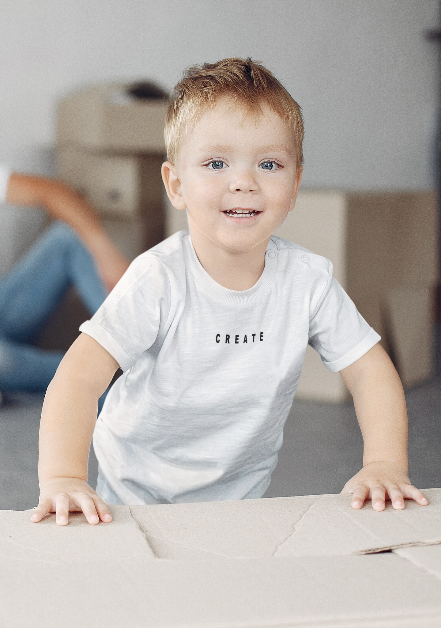 Create Minimals Half Sleeves T-Shirt for Boy-FunkyTeesClub