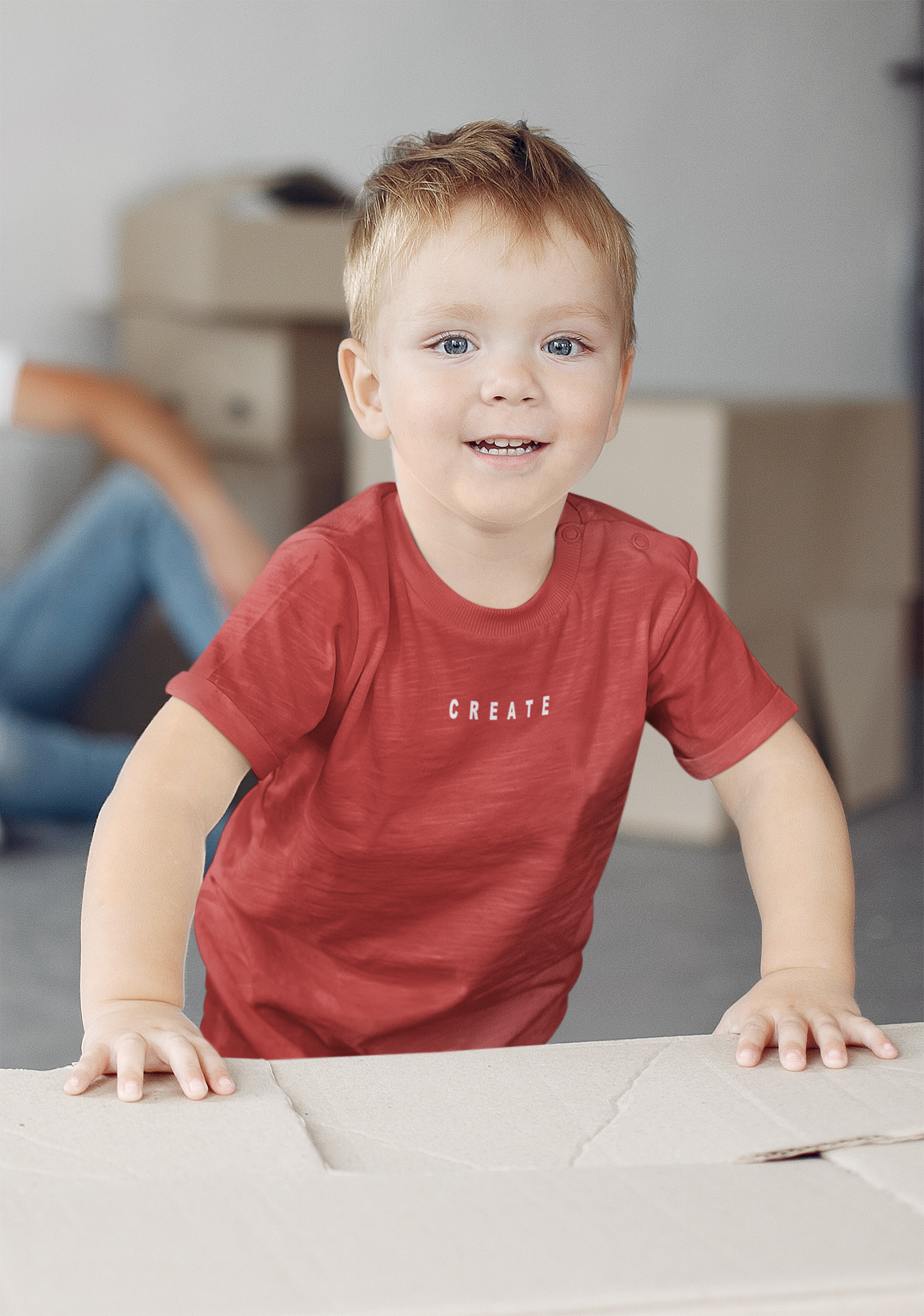 Create Minimals Half Sleeves T-Shirt for Boy-FunkyTeesClub