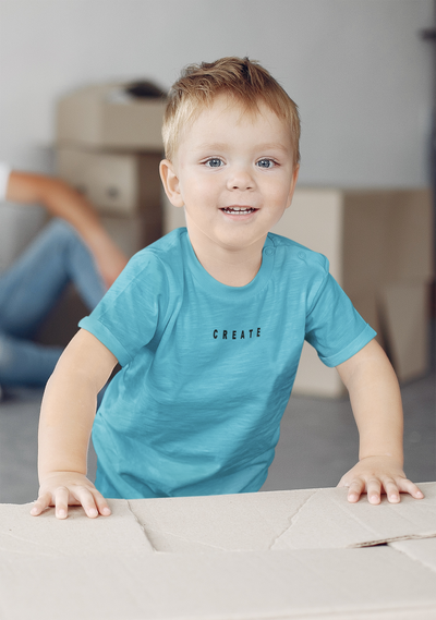 Create Minimals Half Sleeves T-Shirt for Boy-FunkyTeesClub