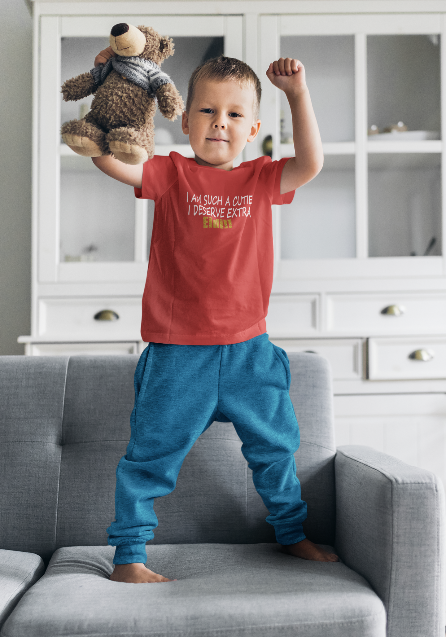 I Am Such A Cutie I Deserve Extra Eid Half Sleeves T-Shirt for Boy-FunkyTeesClub