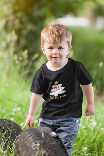 Ho Ho Ho First Christmas Half Sleeves T-Shirt for Boy-FunkyTeesClub