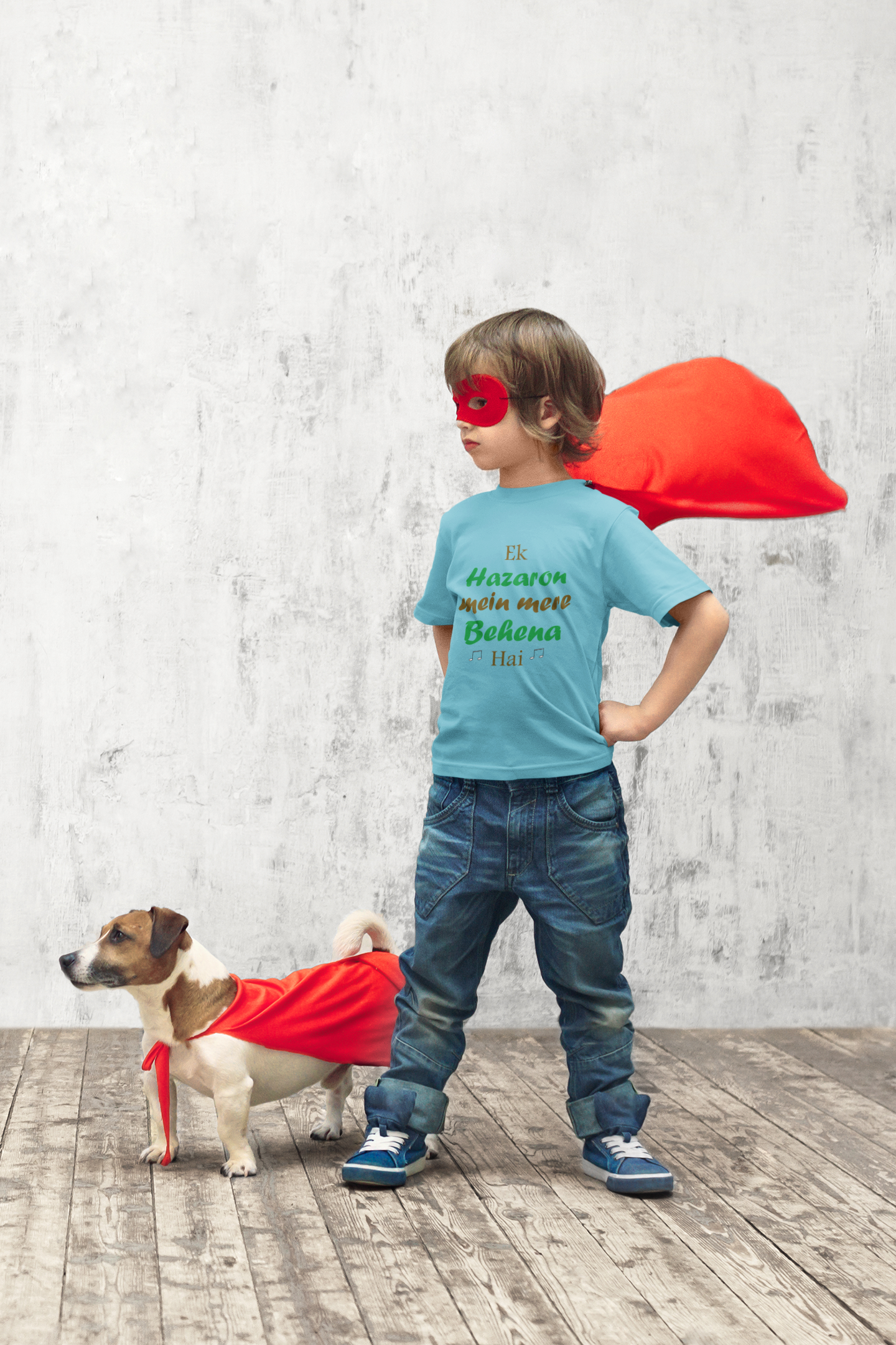 Ek Hazaro Mein Meri Behena Half Sleeves T-Shirt for Boy-FunkyTeesClub