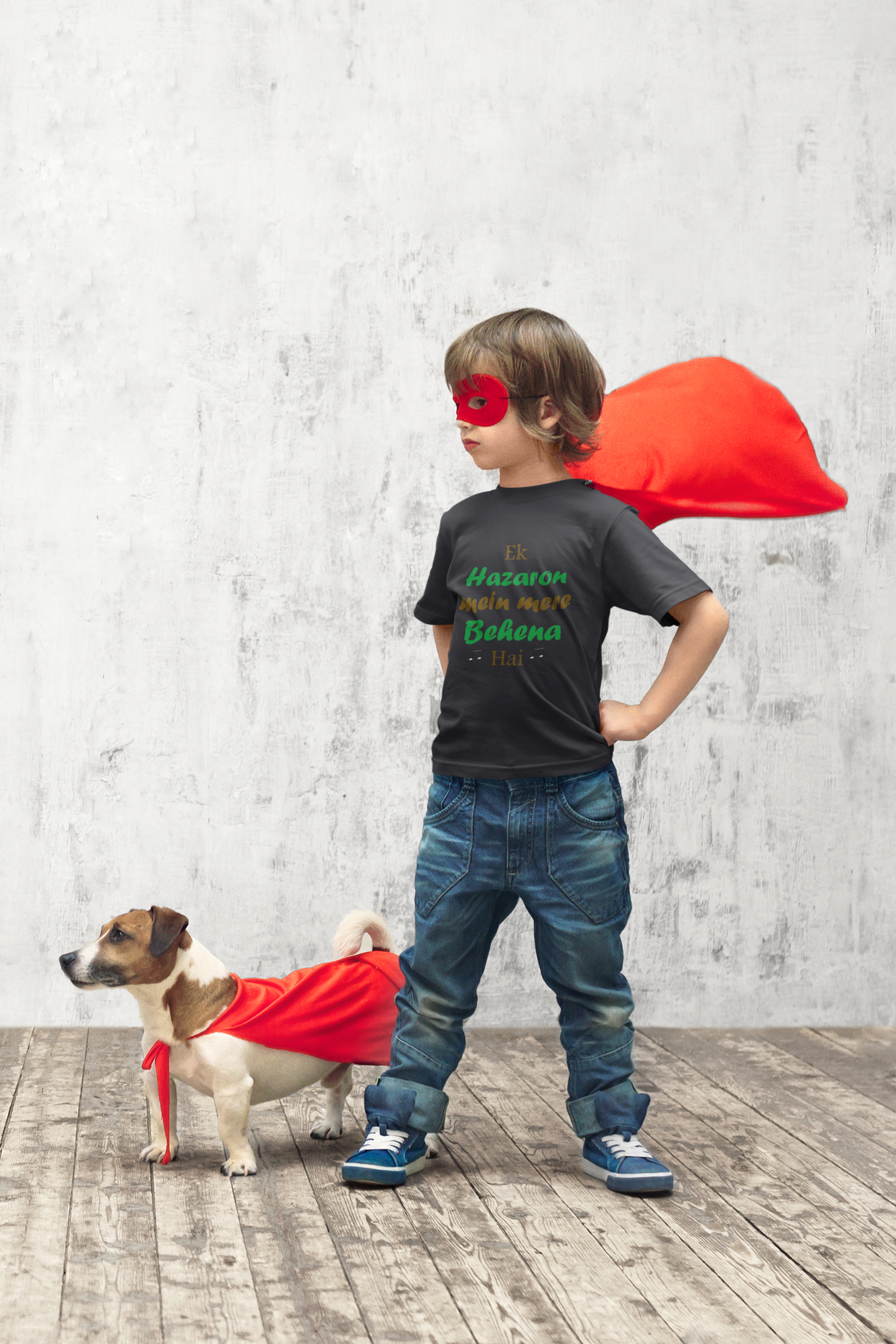 Ek Hazaro Mein Meri Behena Half Sleeves T-Shirt for Boy-FunkyTeesClub