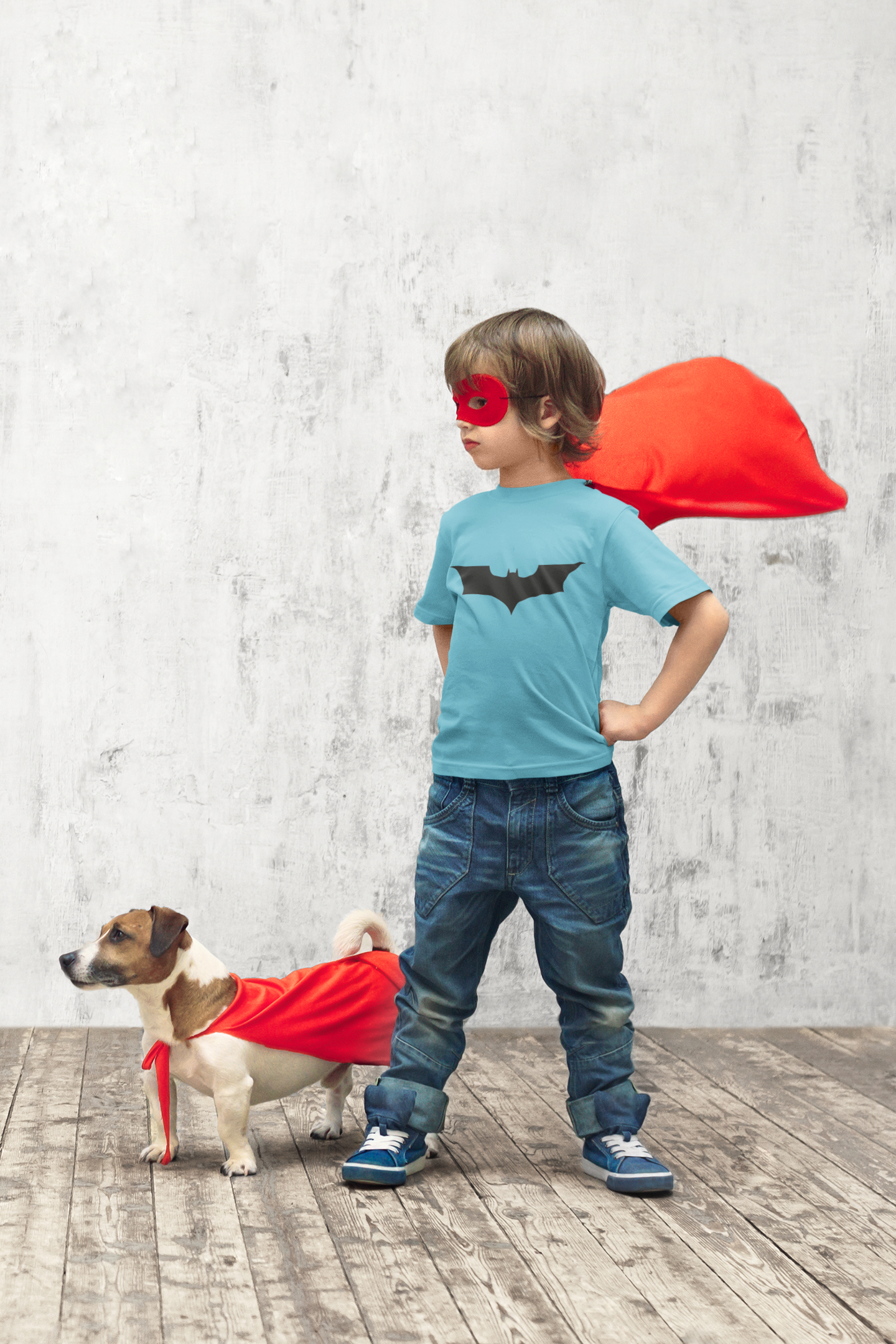 Superhero Half Sleeves T-Shirt for Boy-FunkyTeesClub