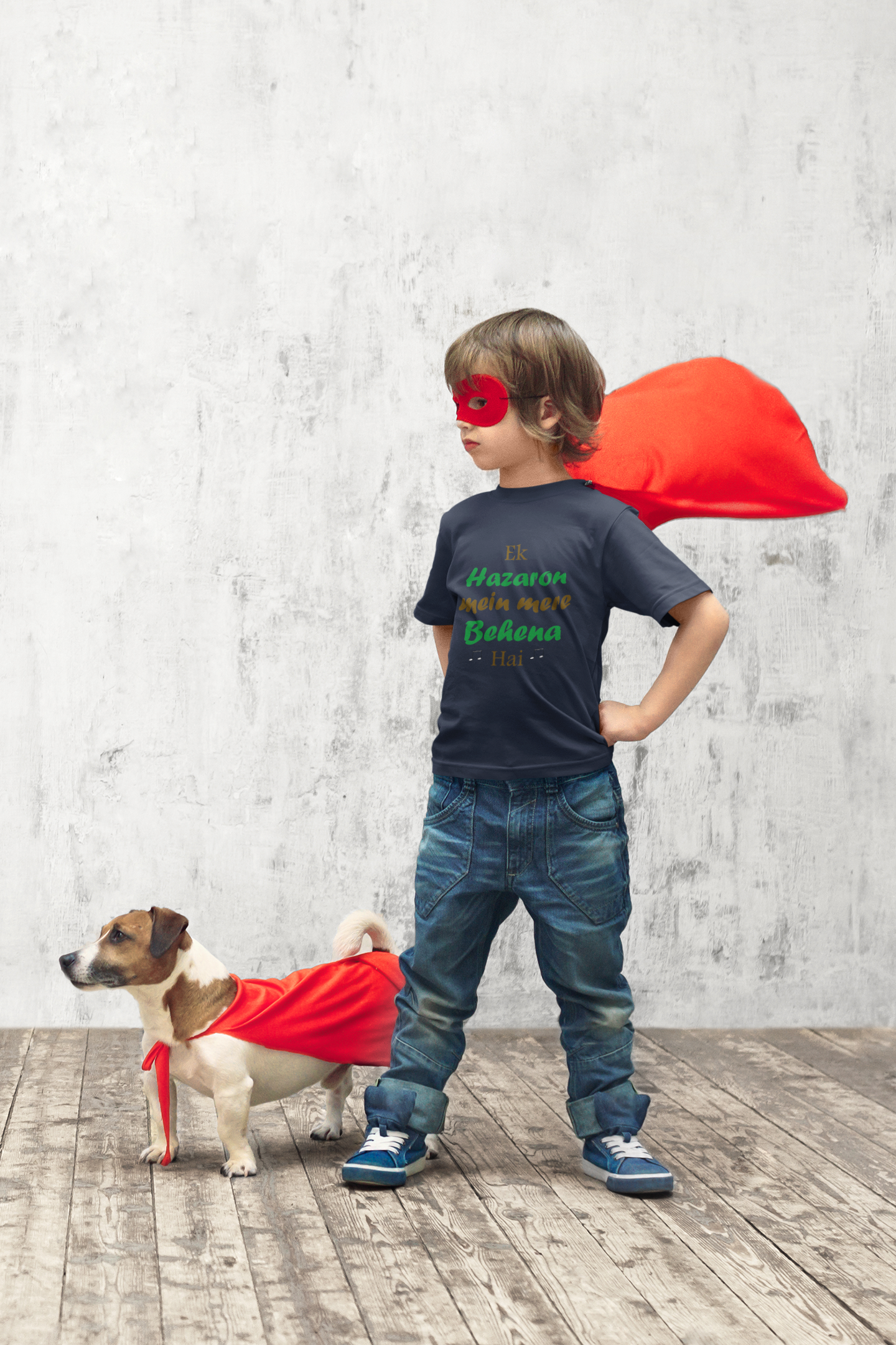 Ek Hazaro Mein Meri Behena Half Sleeves T-Shirt for Boy-FunkyTeesClub