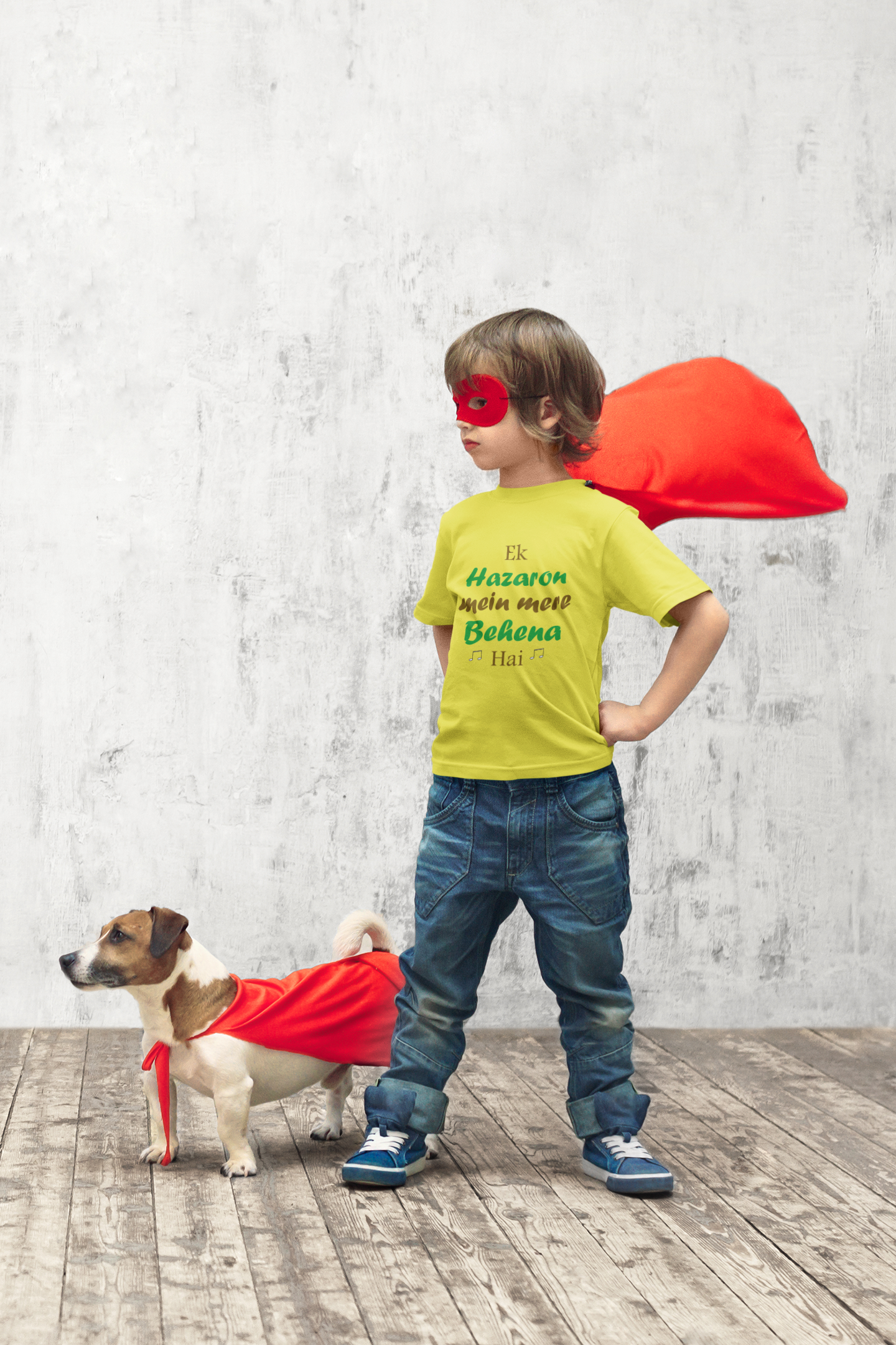 Ek Hazaro Mein Meri Behena Half Sleeves T-Shirt for Boy-FunkyTeesClub
