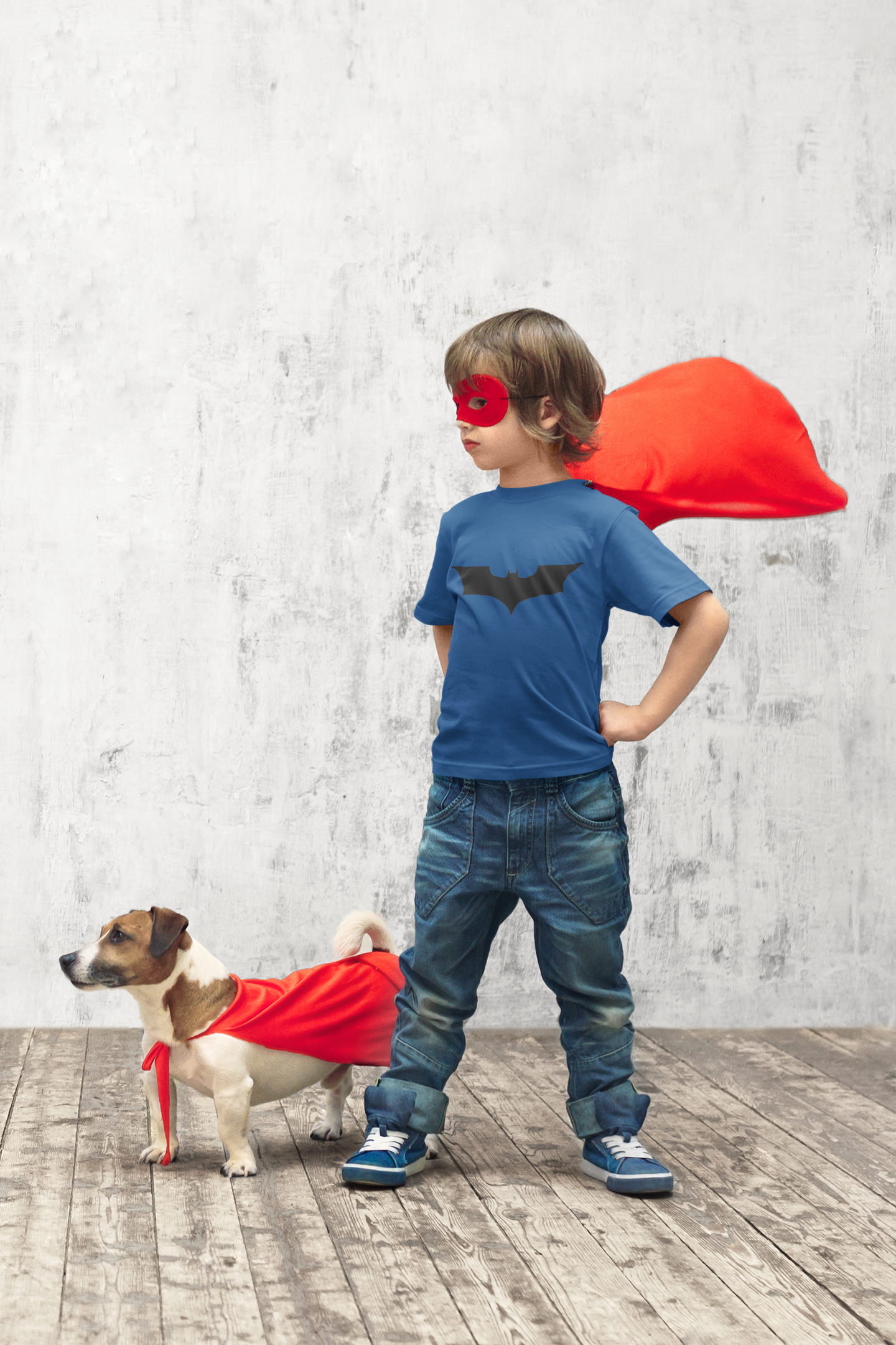 Superhero Half Sleeves T-Shirt for Boy-FunkyTeesClub