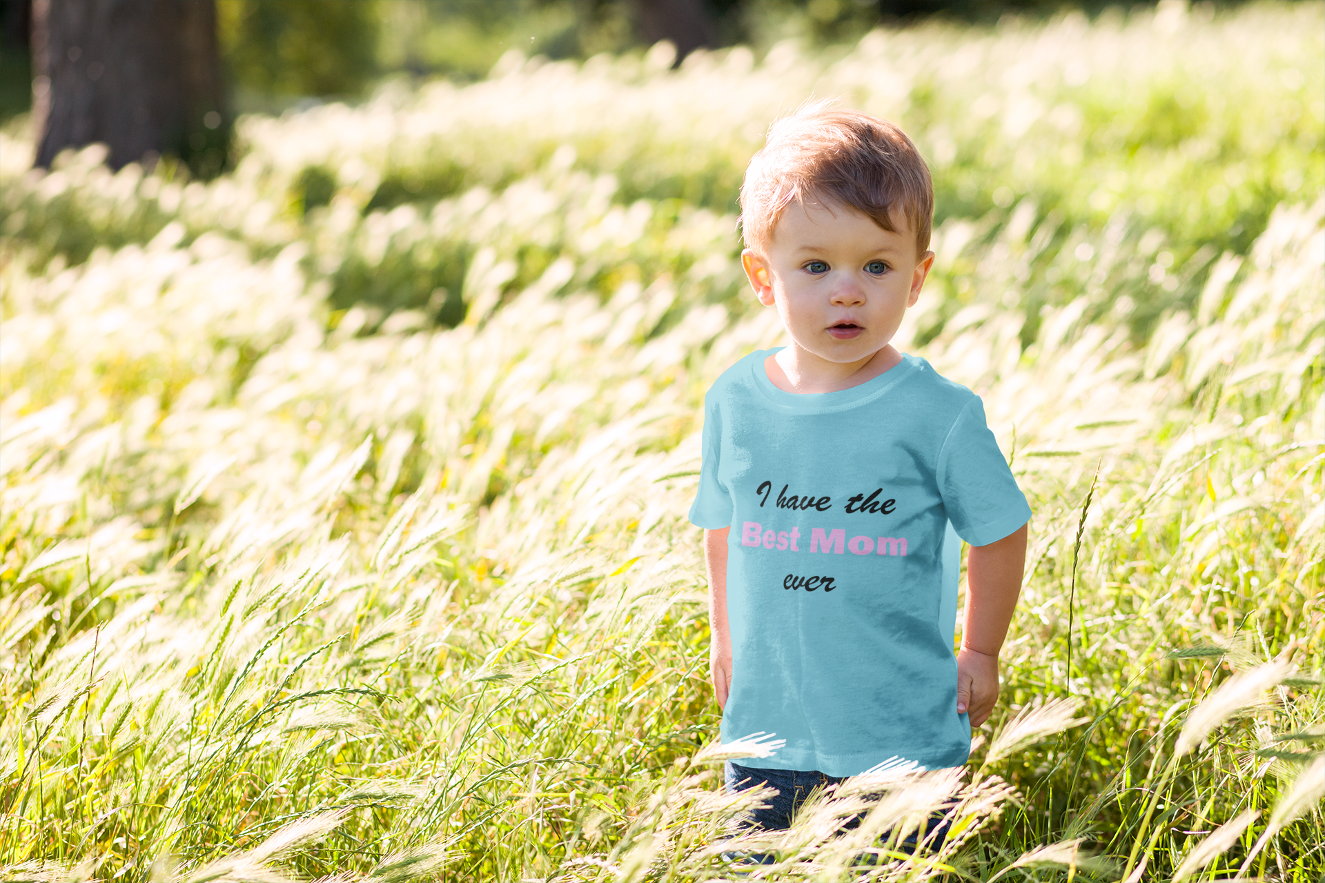 I Have Best Mom Ever Half Sleeves T-Shirt for Boy-FunkyTeesClub