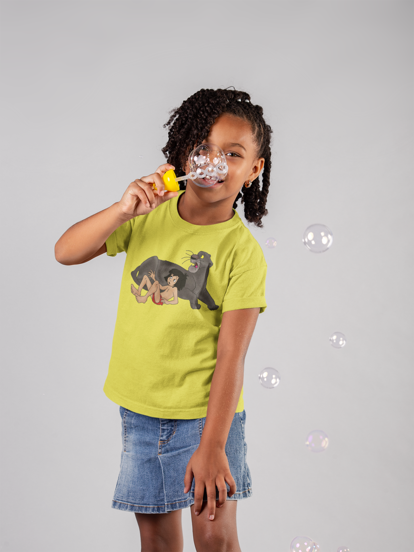 Cute Cartoon Half Sleeves T-Shirt For Girls -FunkyTeesClub