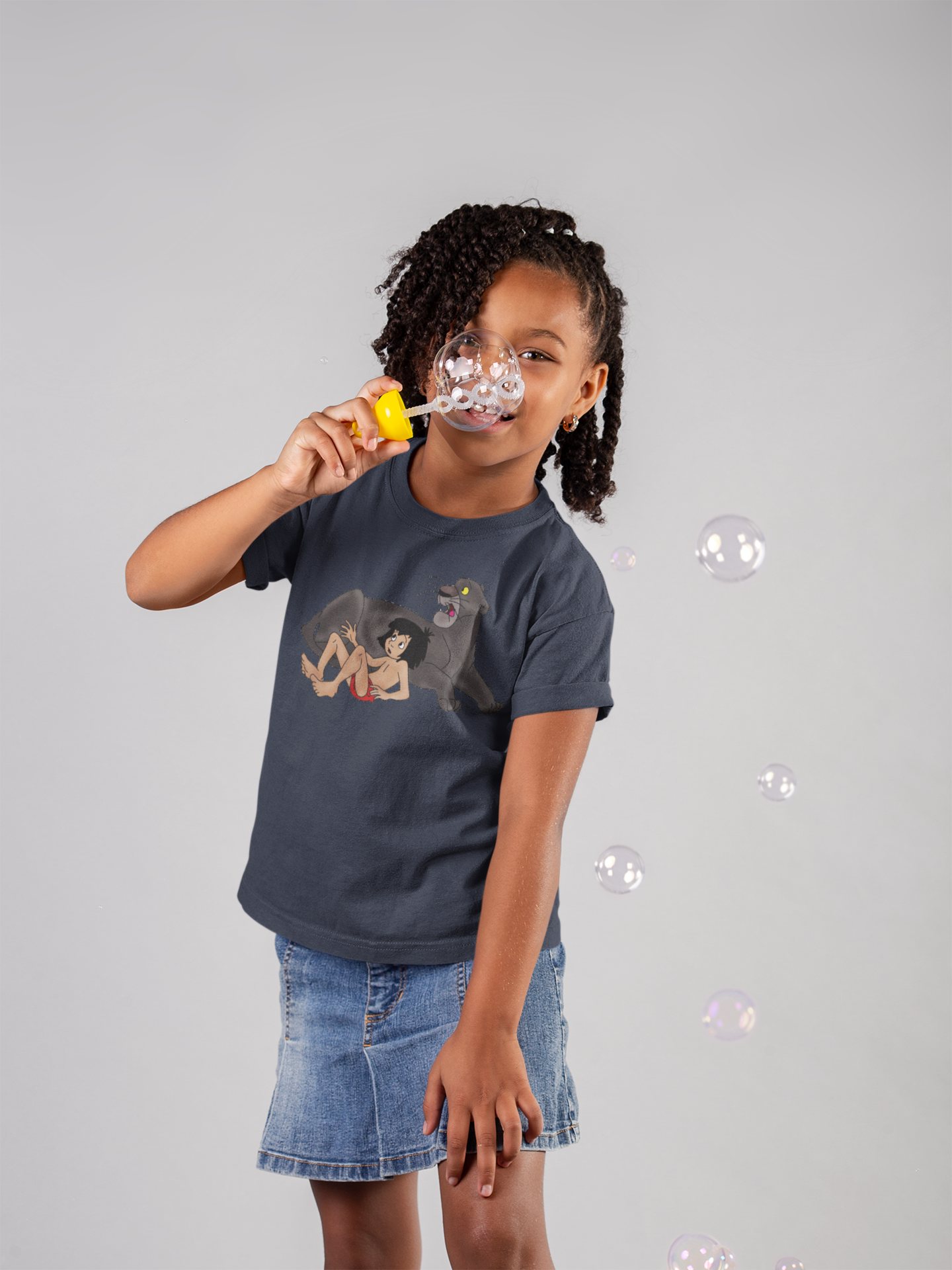 Cute Cartoon Half Sleeves T-Shirt For Girls -FunkyTeesClub