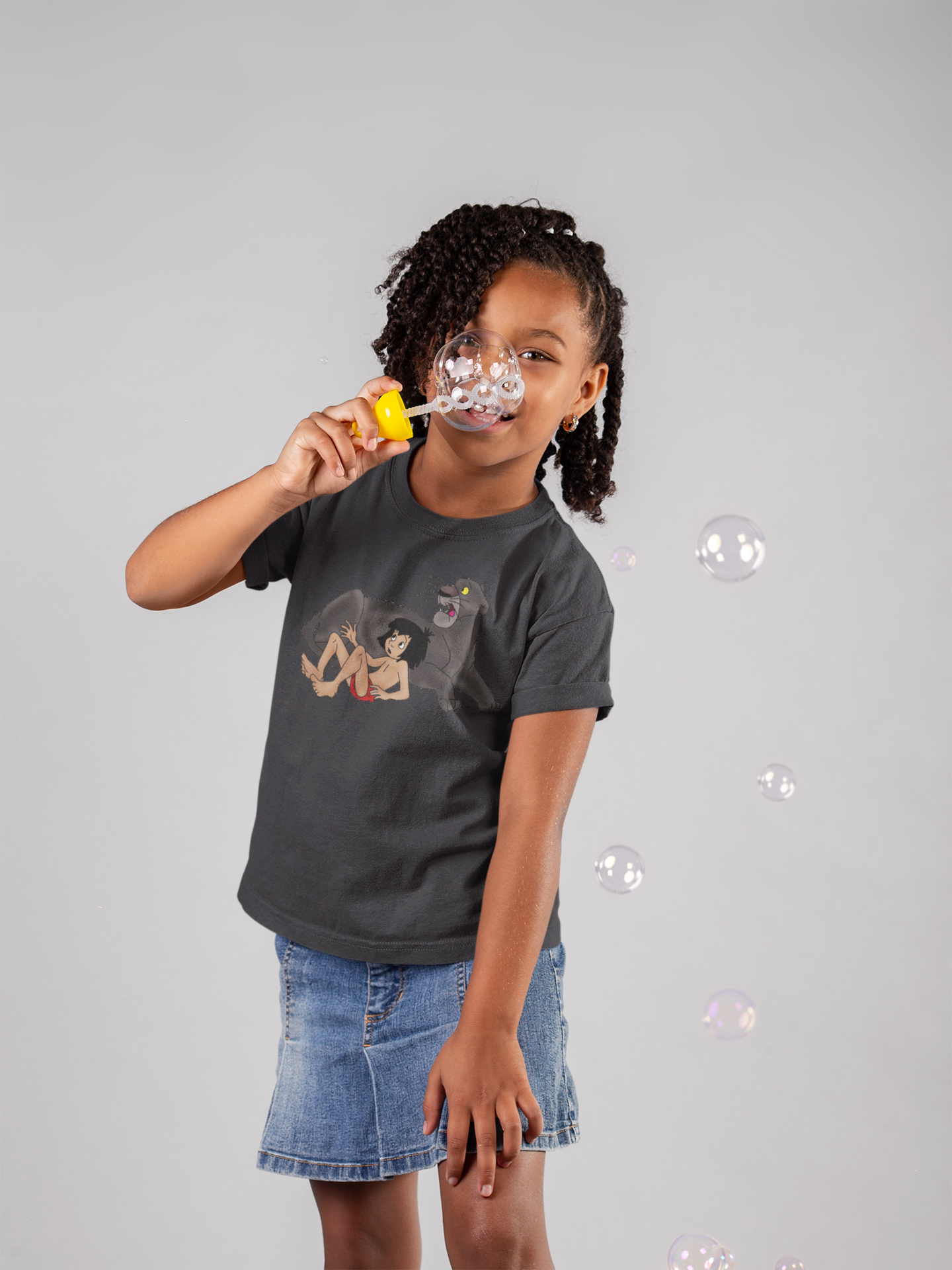 Cute Cartoon Half Sleeves T-Shirt For Girls -FunkyTeesClub