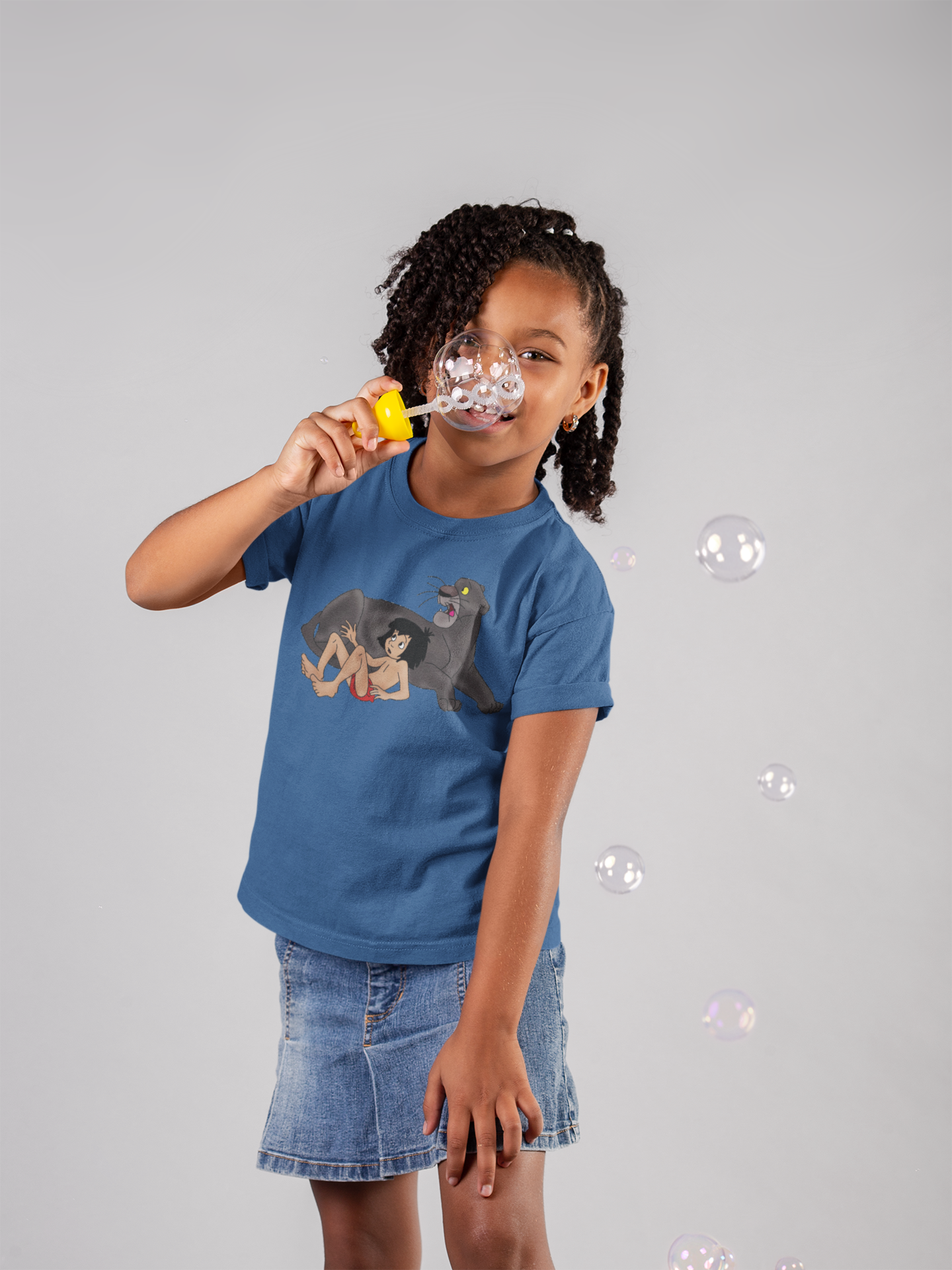 Cute Cartoon Half Sleeves T-Shirt For Girls -FunkyTeesClub