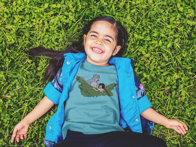 Cute Cartoon Half Sleeves T-Shirt For Girls -FunkyTeesClub